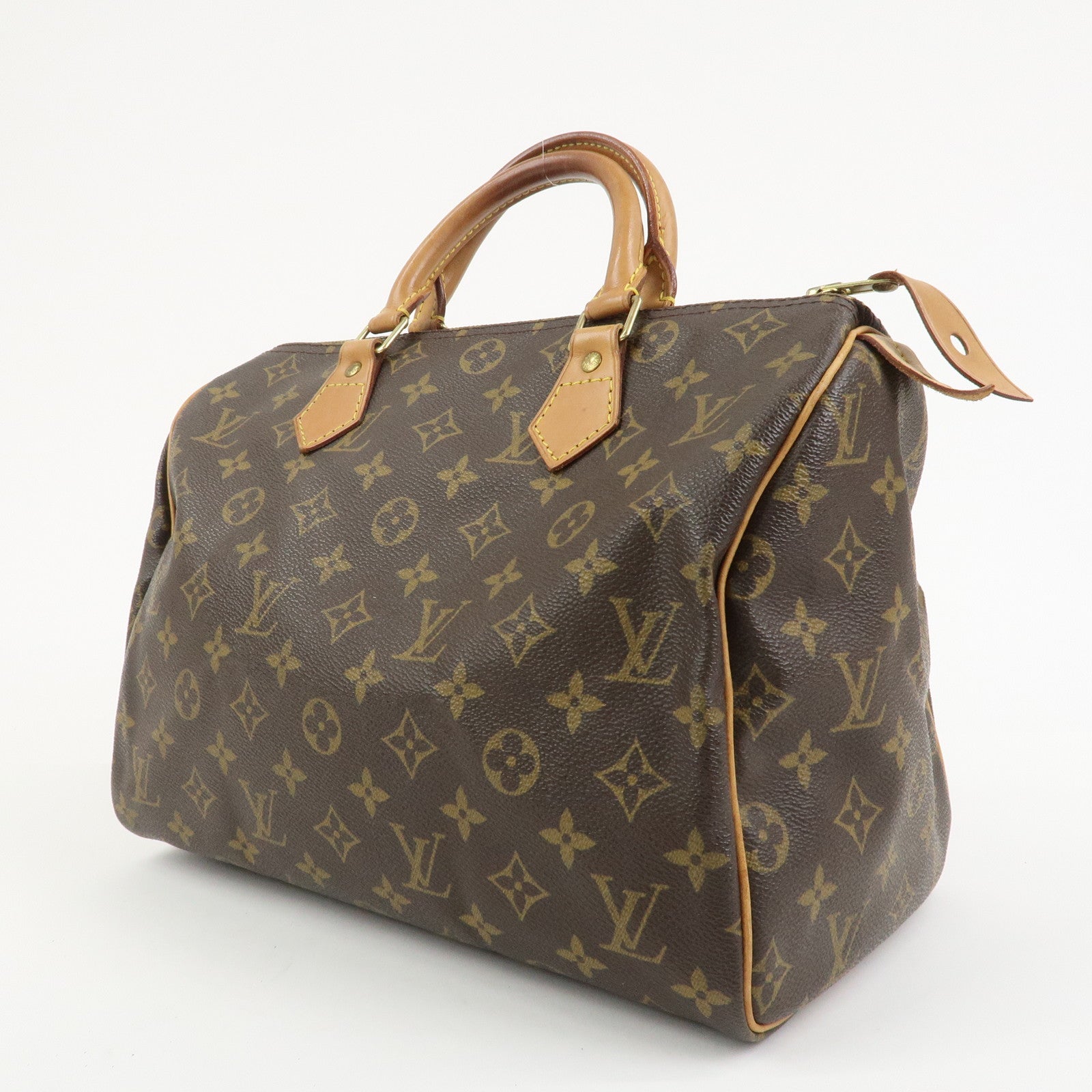 Louis Vuitton Monogram Speedy 30 Boston Bag Hand Bag Brown M41526