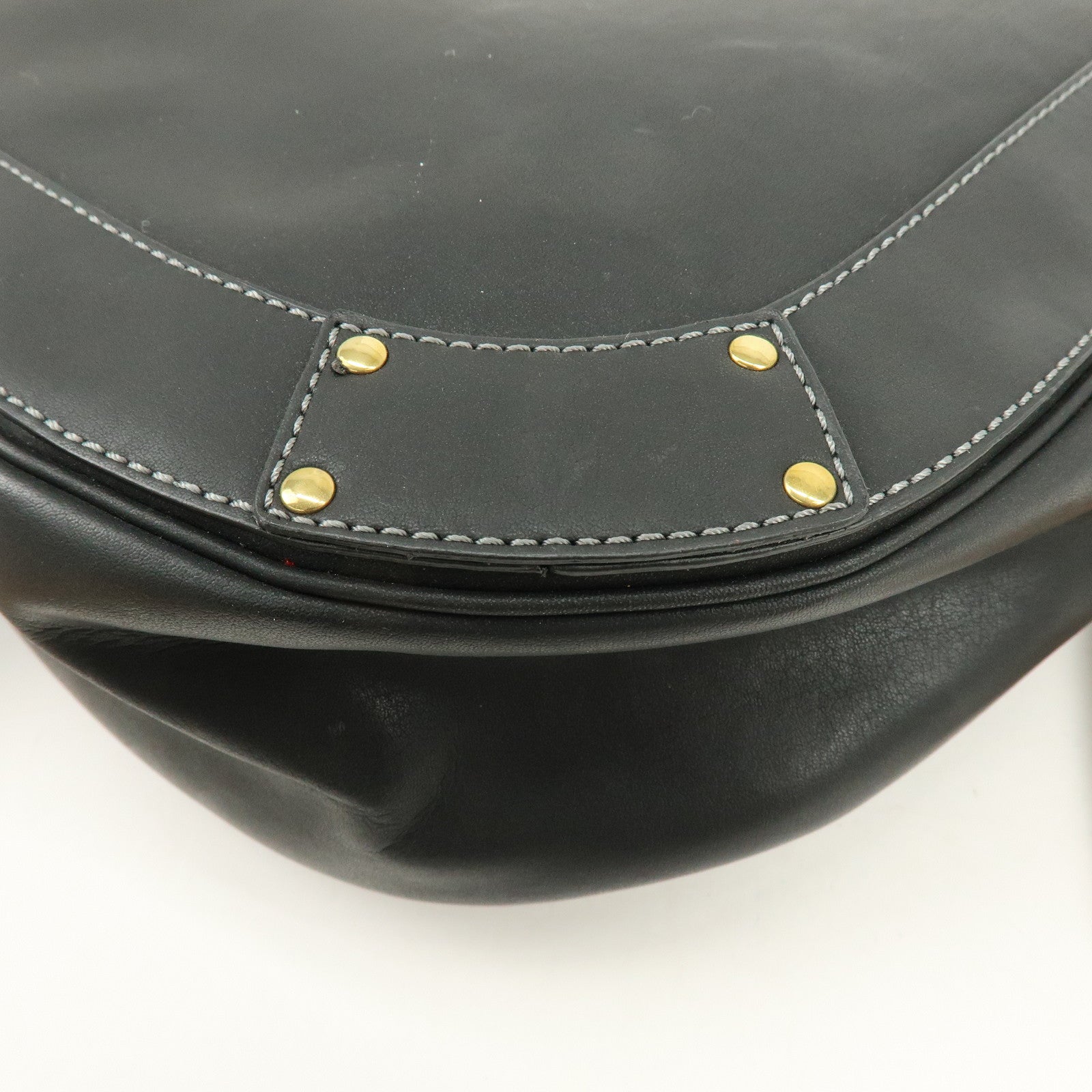 Chloe Eden Leather Tassel Shoulder Bag Crossbody Bag Black