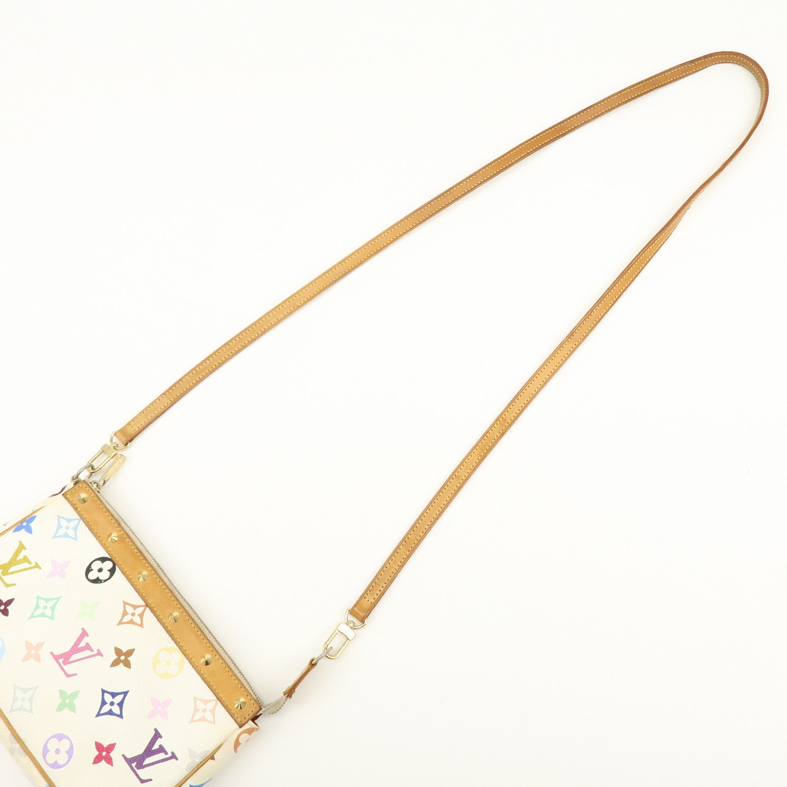 Louis Vuitton Monogram Multicolor Pochette Accessoires Blanc M92649