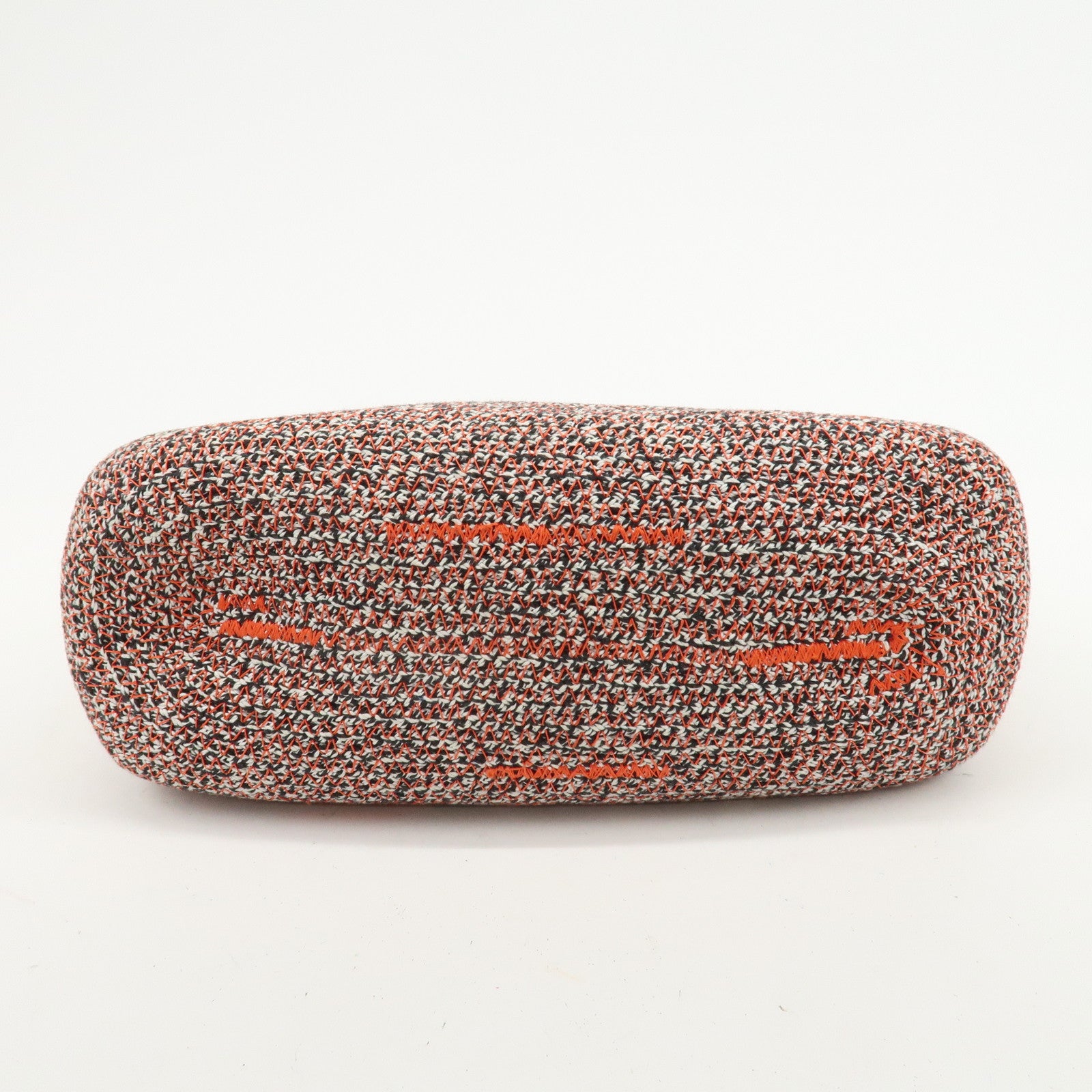 BALENCIAGA Zigzagger Canvas Leather 2Way Hand Bag Orange Black