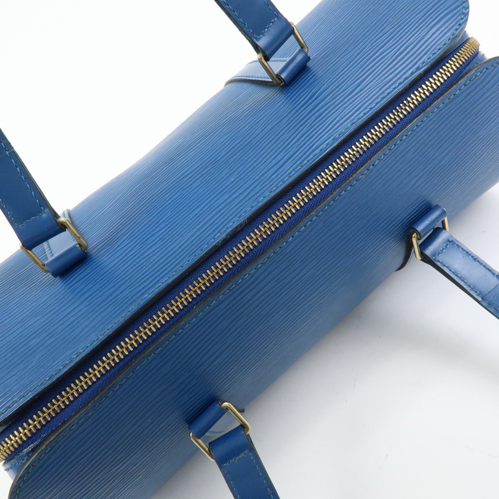 Louis Vuitton Epi Soufflot Shoulder Bag Hand Bag Toledo Blue M52225