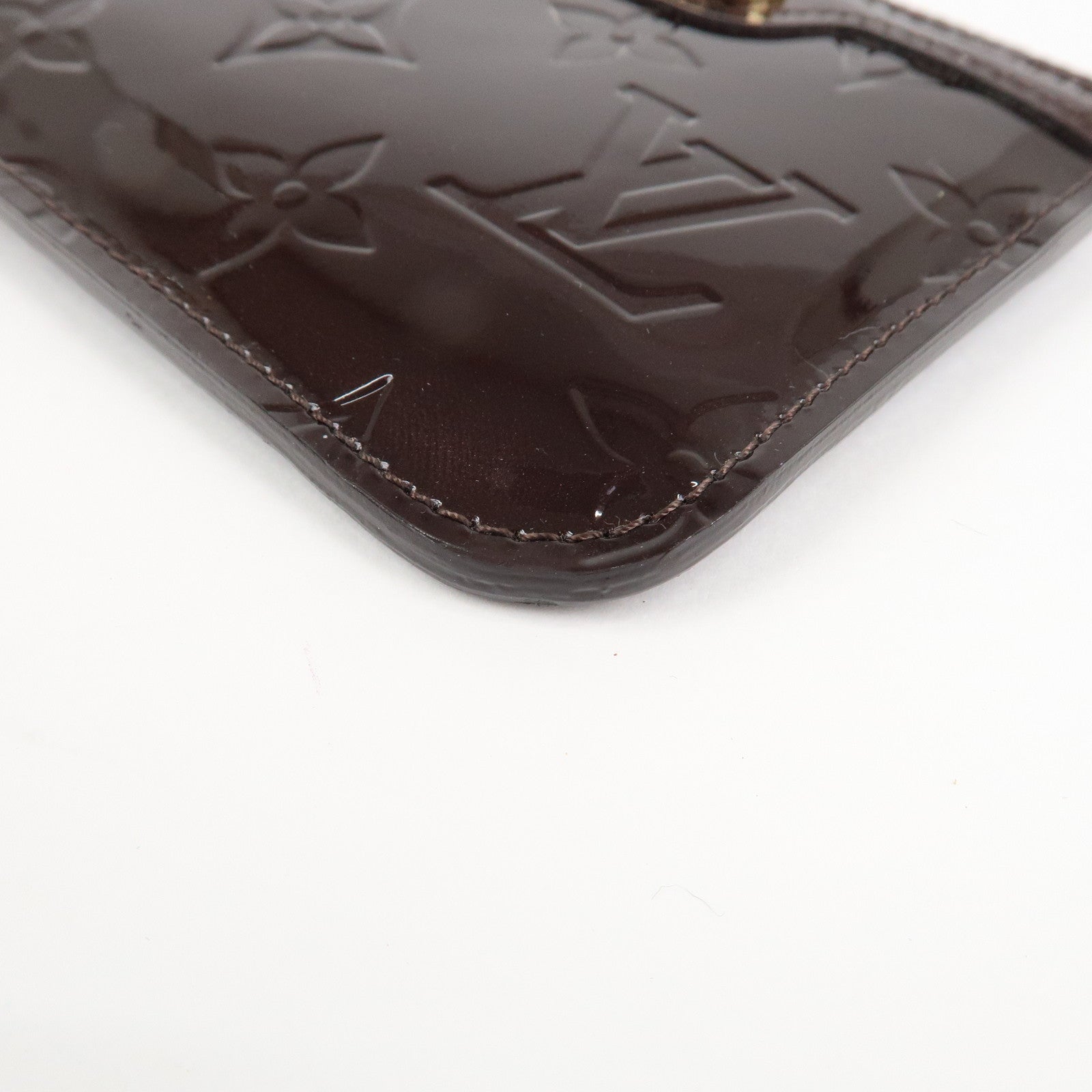UsedLouis Vuitton Vernis Pochette Cles Coin Case Amarante M93557