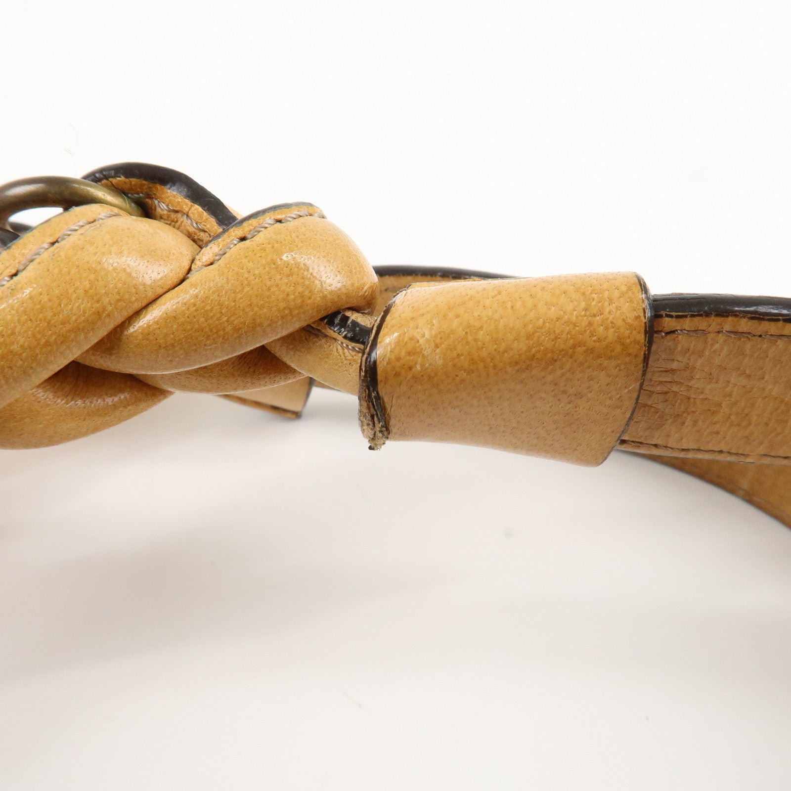 Chloe Heloise Shoulder Bag Hand Bag Beige Gold Hardware Used