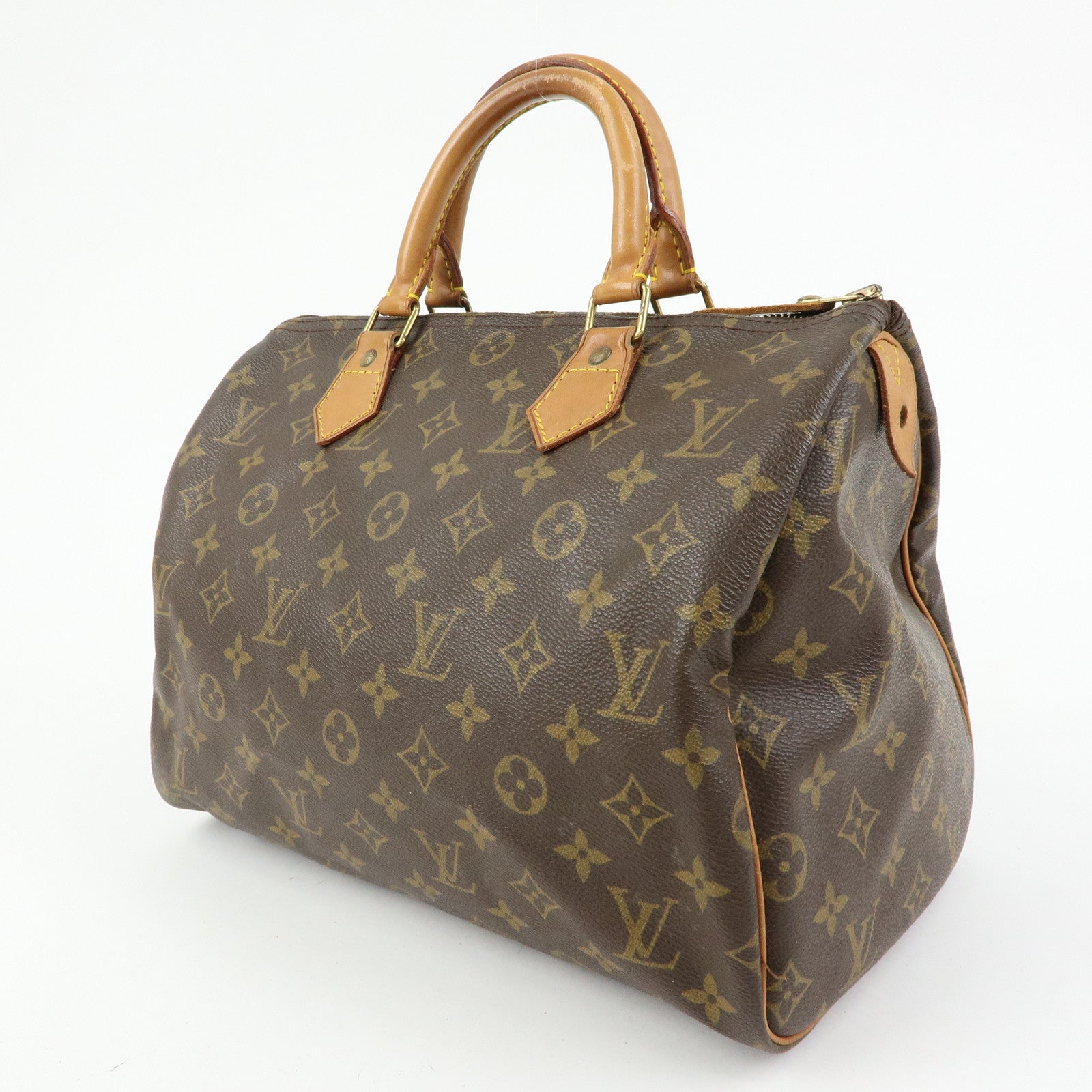 Louis Vuitton Monogram Speedy 30 Boston Bag Hand Bag Brown M41526