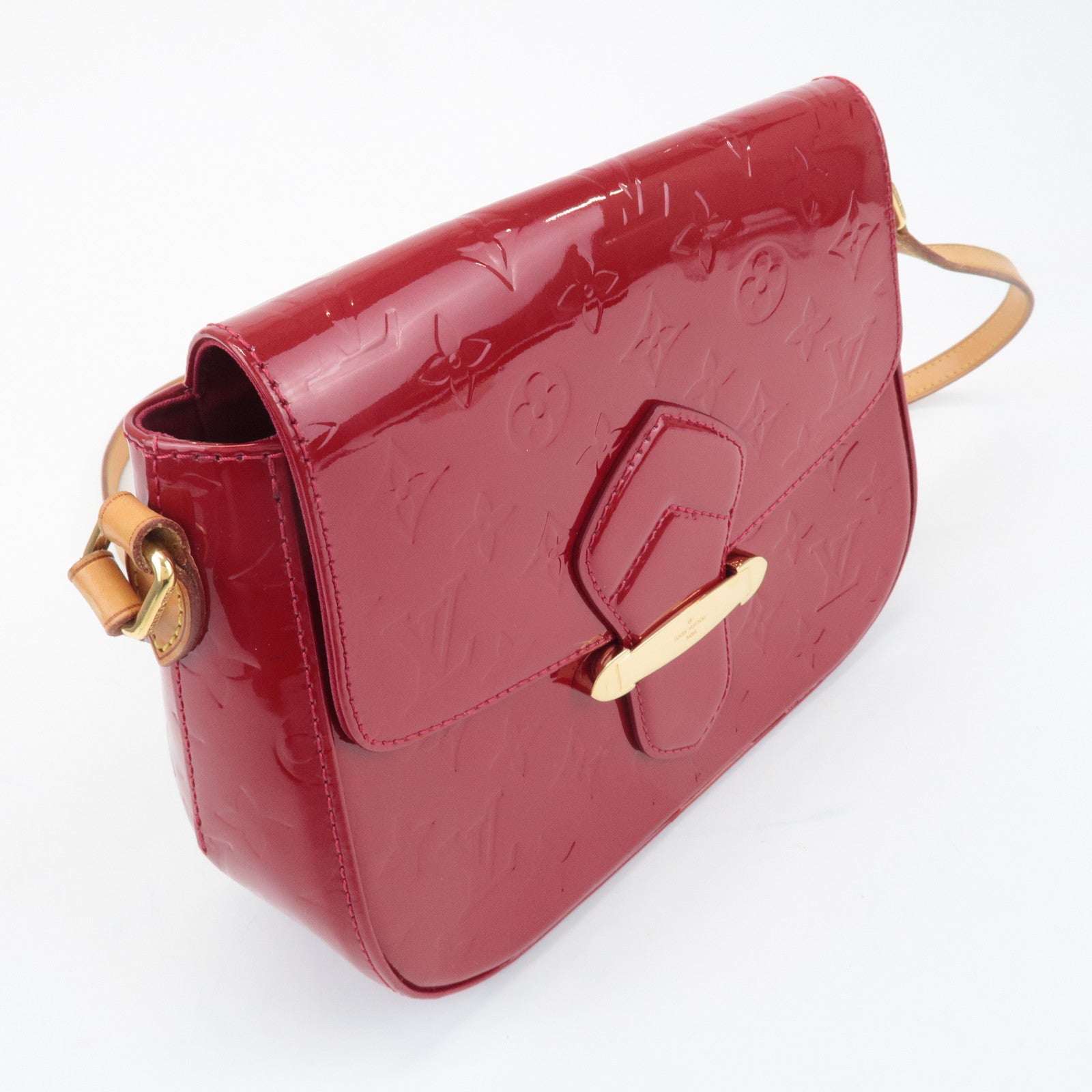 Louis Vuitton Vernis Leather Bellflower GM Pomme d'Amour M91708