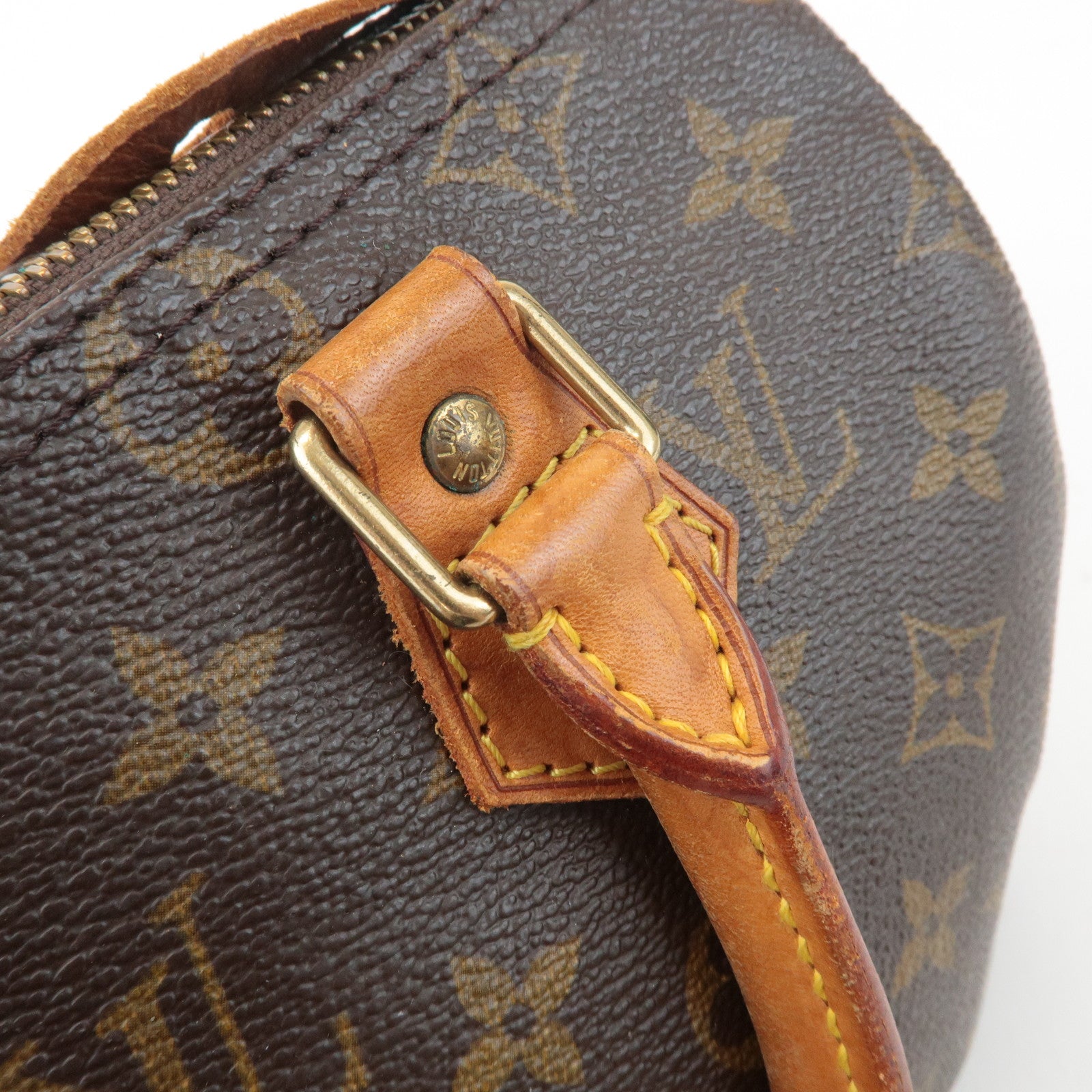 Louis Vuitton Monogram Speedy 25 Hand Bag Boston Bag Brown M41528 Used