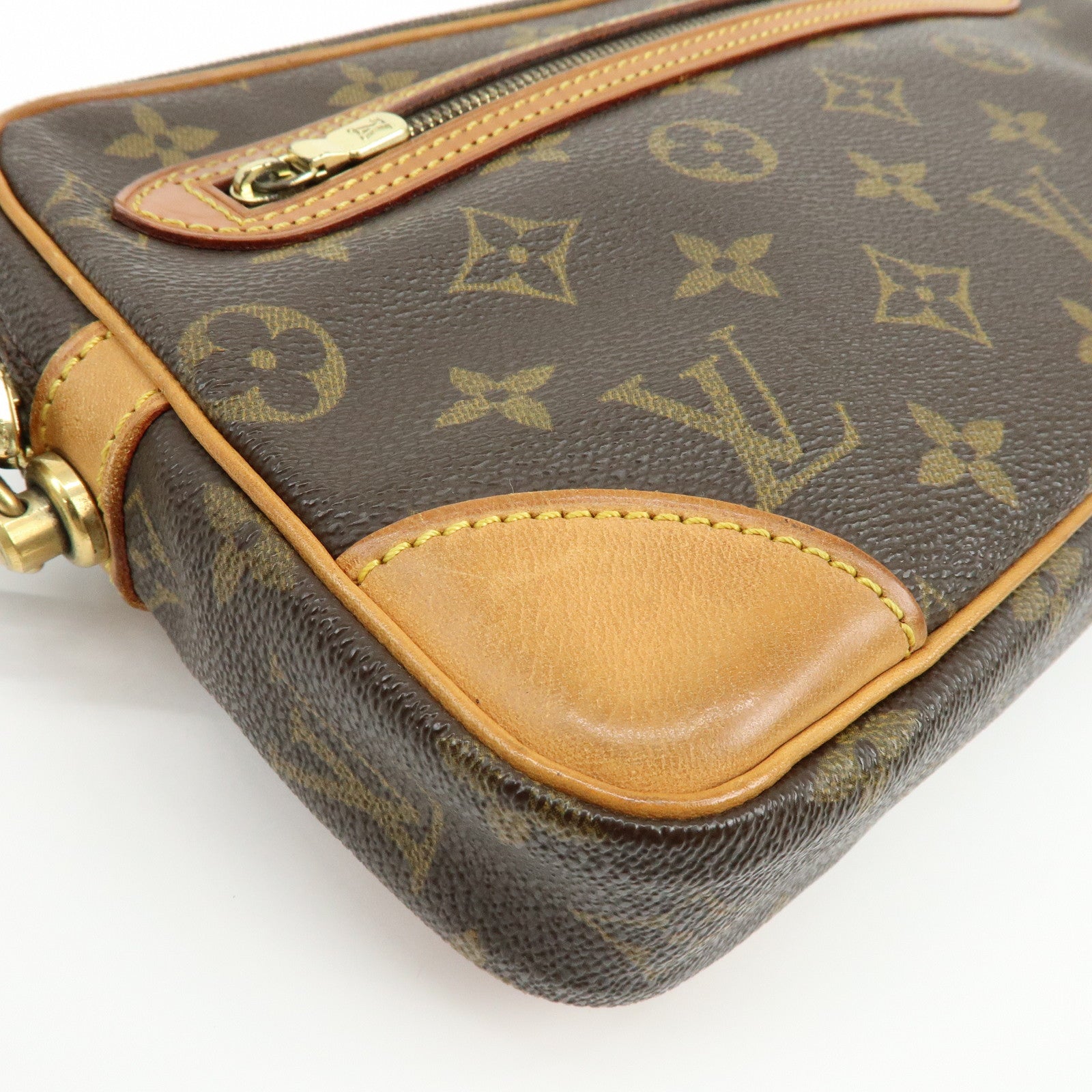 Louis Vuitton Monogram Marly Dragonne GM Clutch Bag Brown M51825