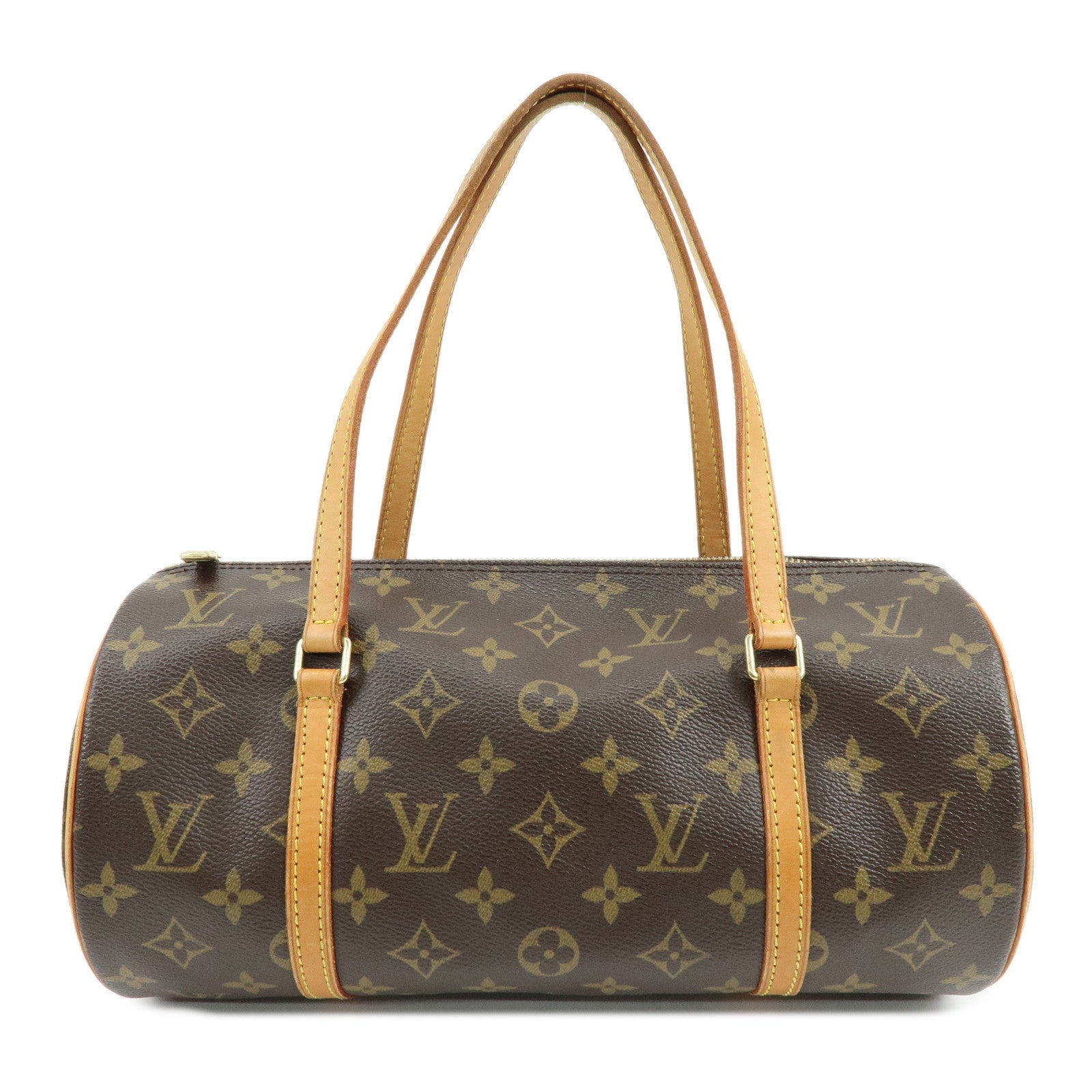 Louis Vuitton Monogram Papillon 30 Hand Bag Brown M51385