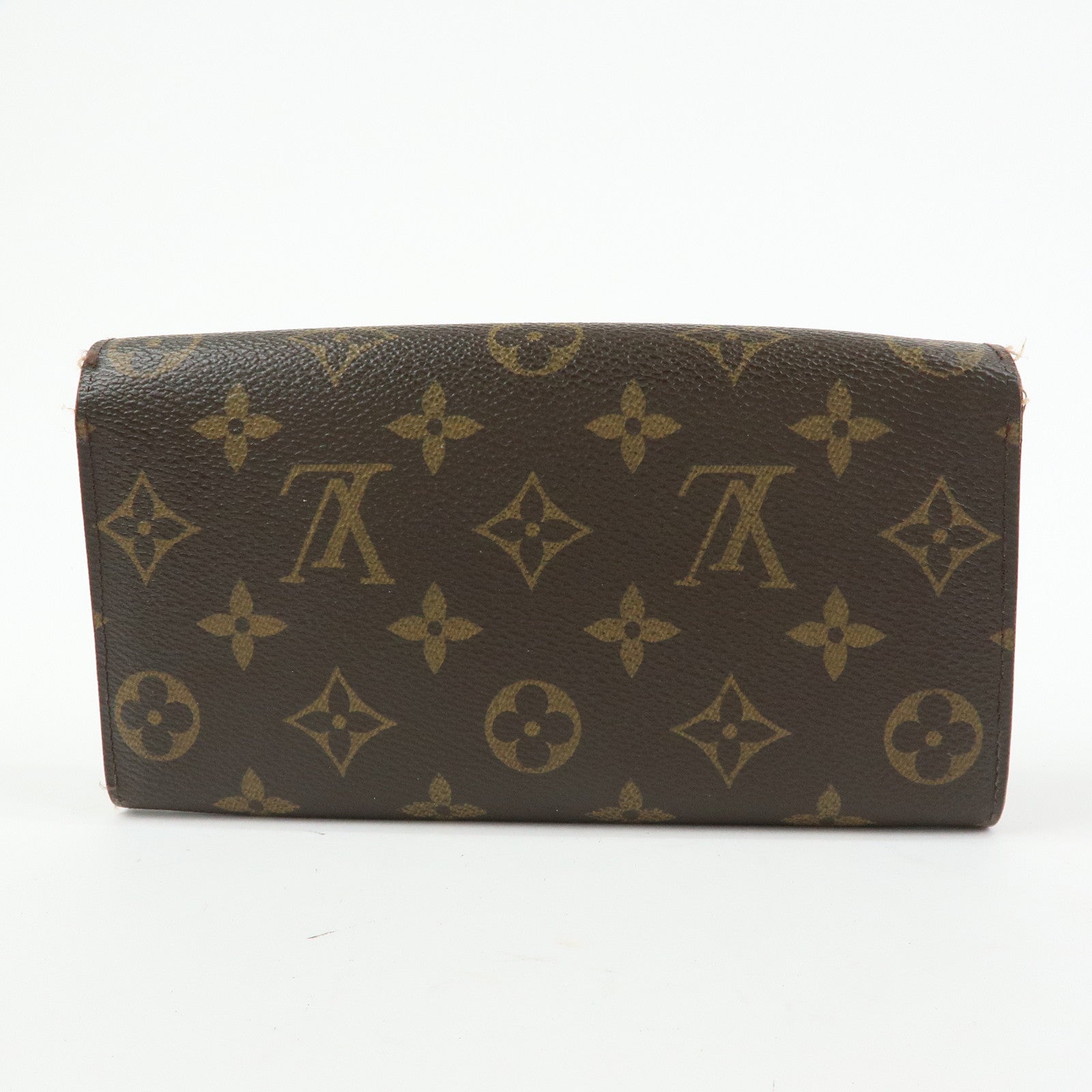 Louis Vuitton Monogram Portefeuille Sarah Long Wallet Brown M61734