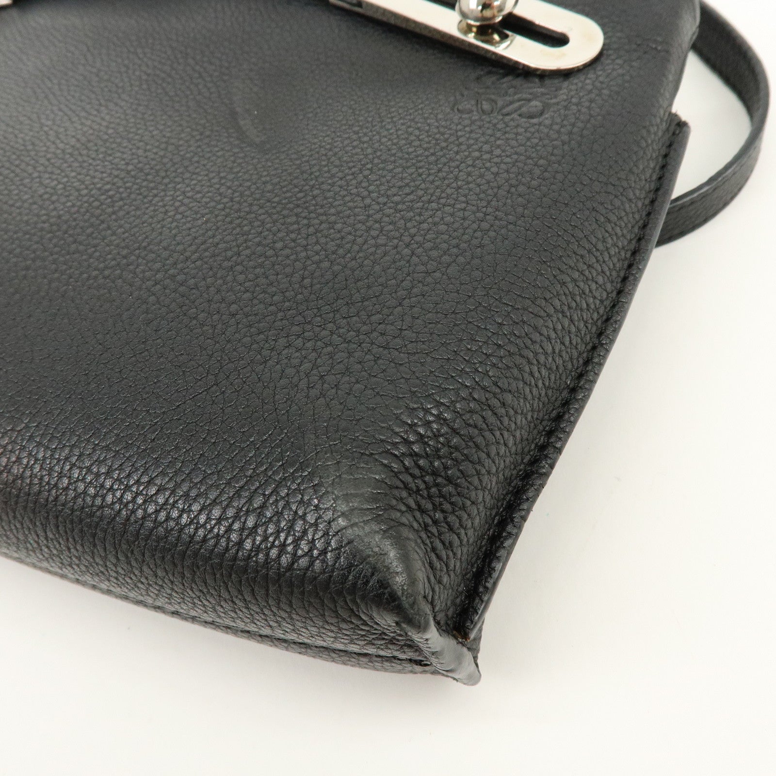 LOEWE Anagram Missy Small Calf Leather 2Way Bag Shoulder Bag Black