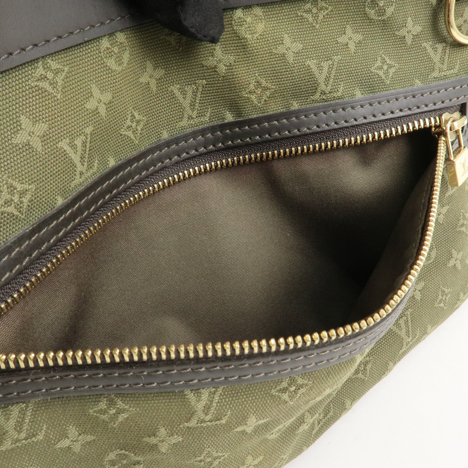 Louis Vuitton Monogram Mini Lucille PM Hand Bag TST Khaki M92682 Used
