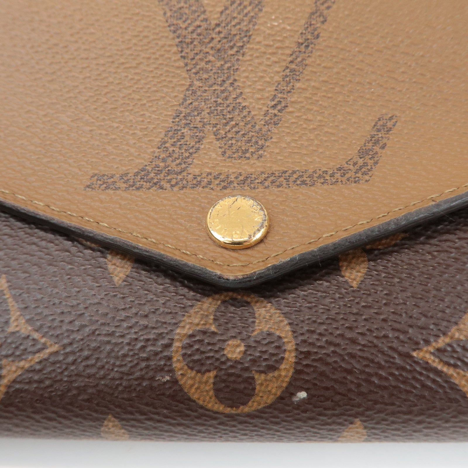 Louis Vuitton Monogram Reverse Portefeuille Sarah Wallet M80726