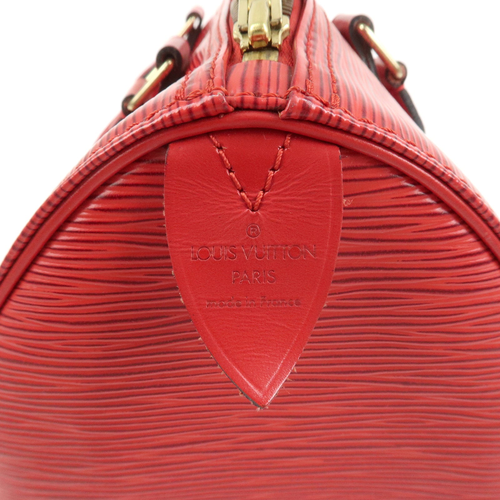 Louis Vuitton Epi Leather Speedy 30 Boston Bag Castilian Red M41526