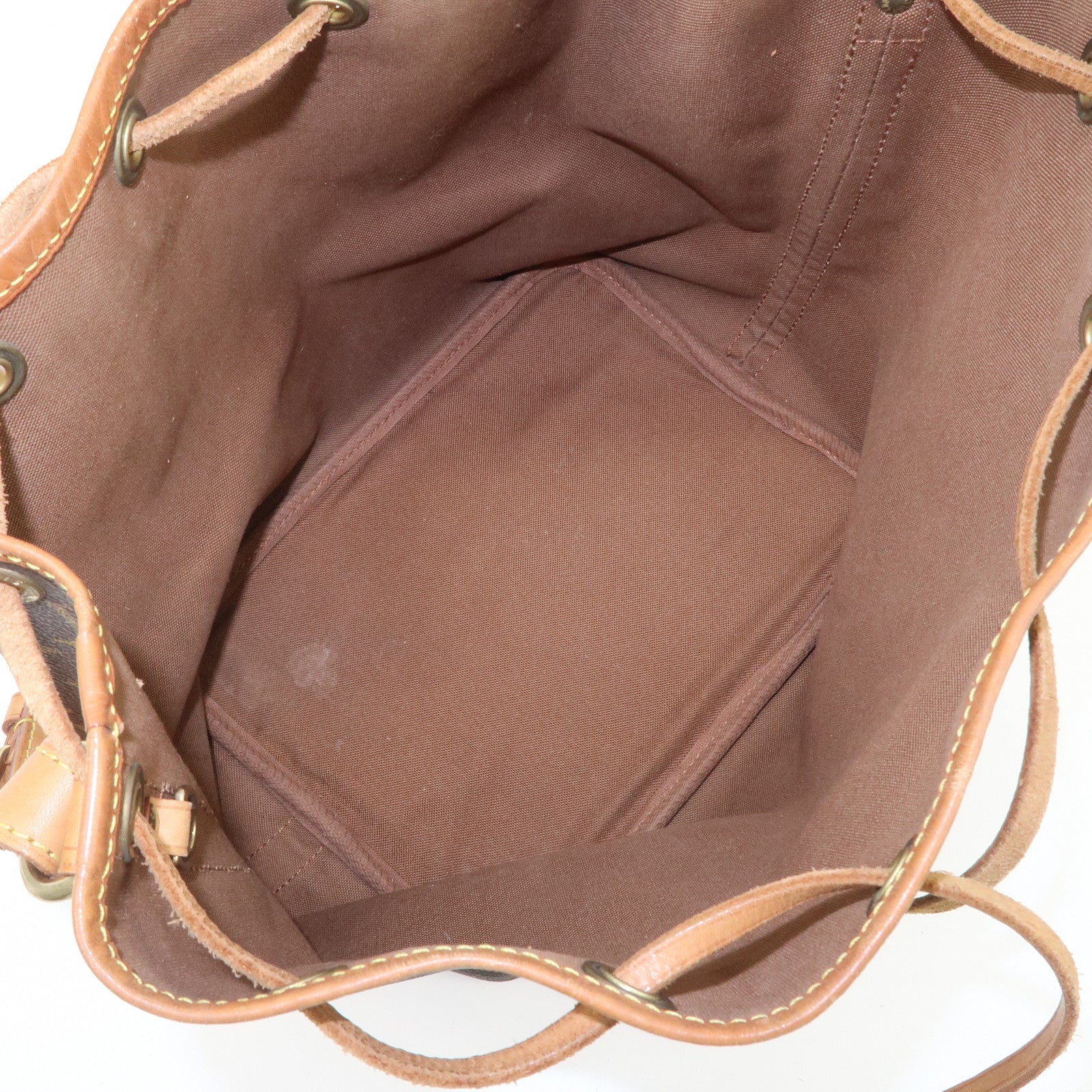 Louis Vuitton Monogram Petit Noe Shoulder Bag Brown M42226