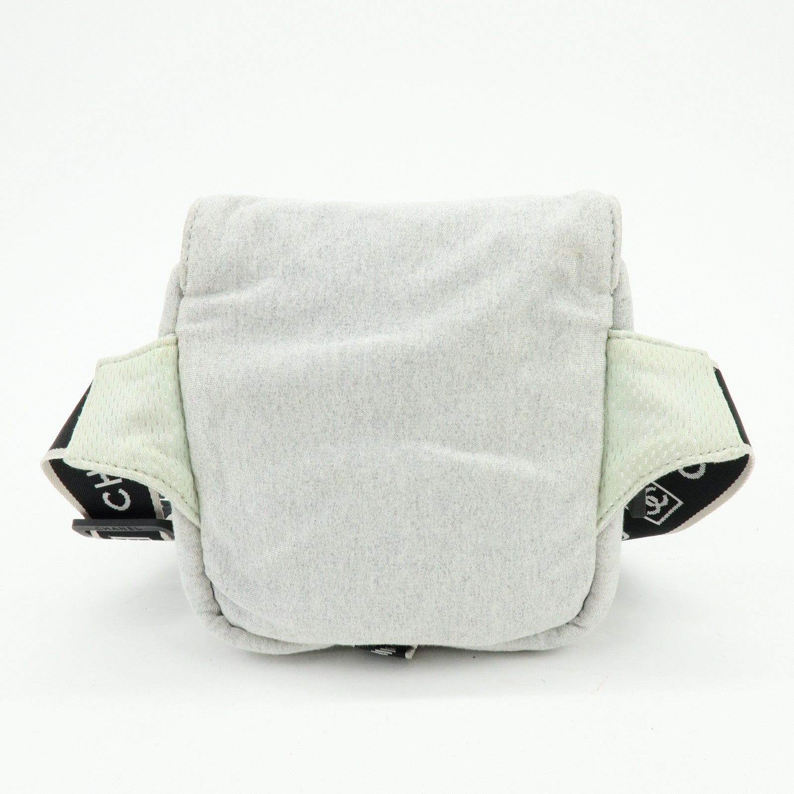CHANEL CHANEL Sports COCO Mark Canvas Waist Bag Body Bag Gray