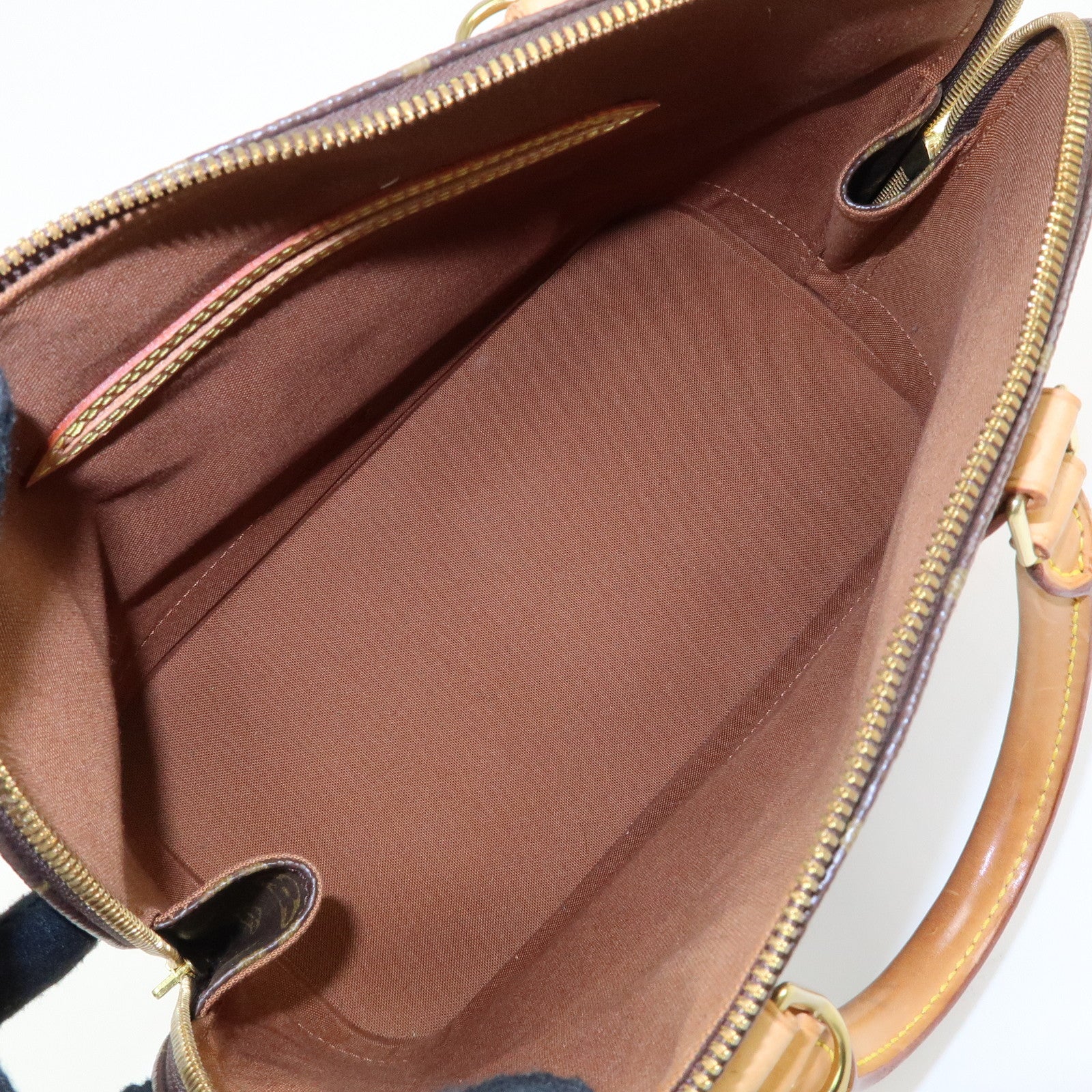 Louis Vuitton Monogram Alma Hand Bag Brown M51130