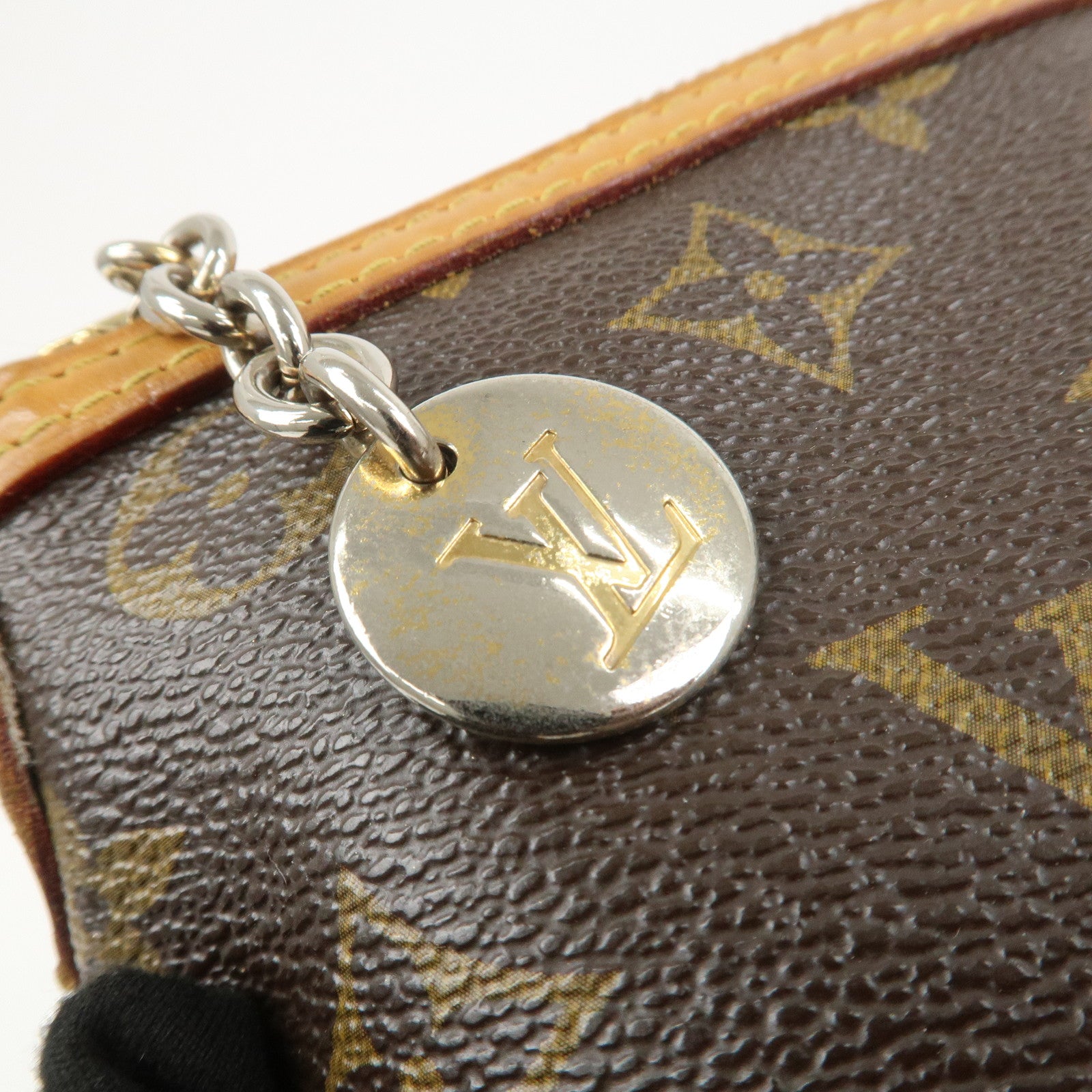 Louis Vuitton Monogram Palermo PM 2Way Bag Hand Bag Brown M40145