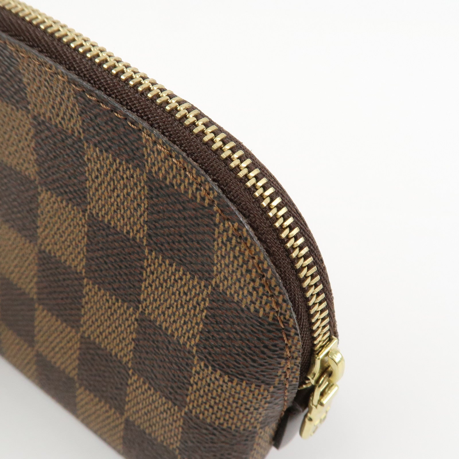 Louis Vuitton Damier Pochette Cosmetic PM Pouch Brown N47516