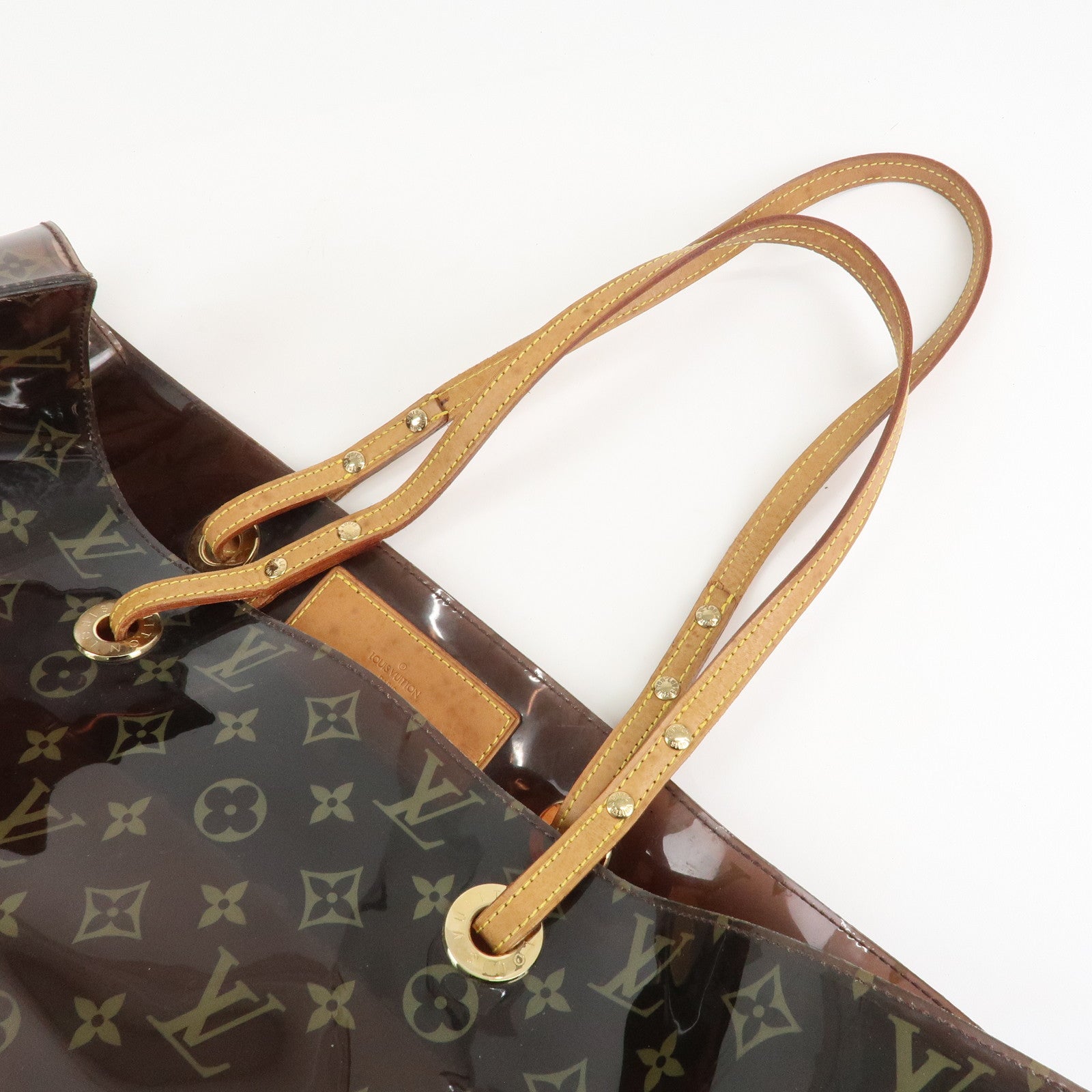 Louis Vuitton Monogram Cabas Cruise Vinyl Tote Bag Brown M50500 Used