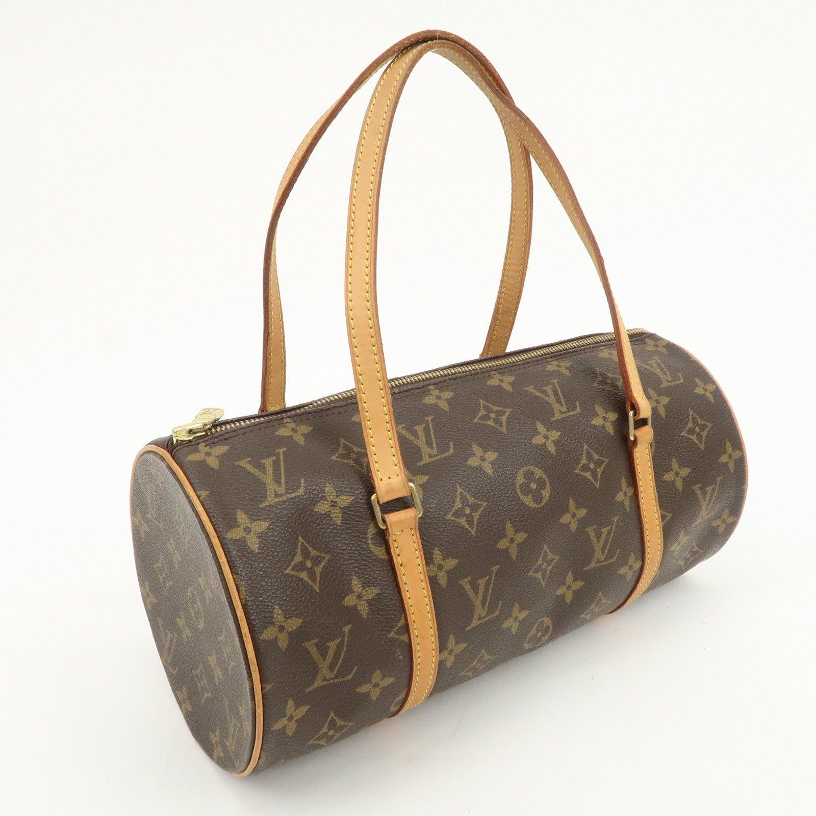 Louis Vuitton Monogram Papillon 30 Hand Bag New Style Brown M51385