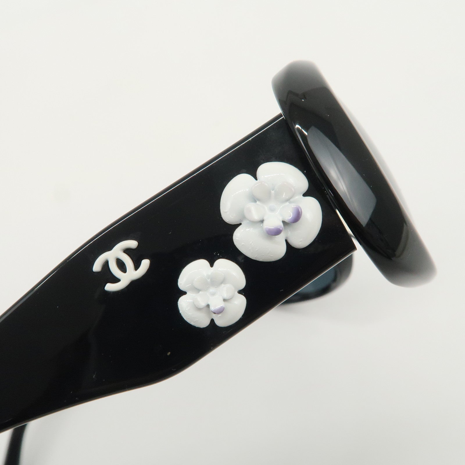 CHANEL Camellia Plastic Sunglasses 5113-A c.501/87 56□16 130 3N