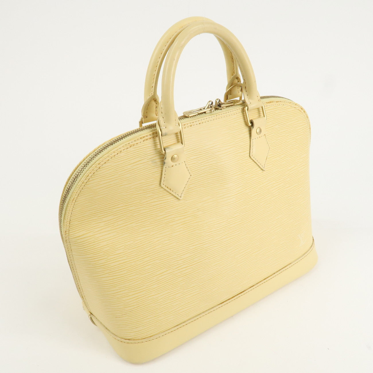 Louis Vuitton Epi Leather Alma Hand Bag Vanilla M5214A Used