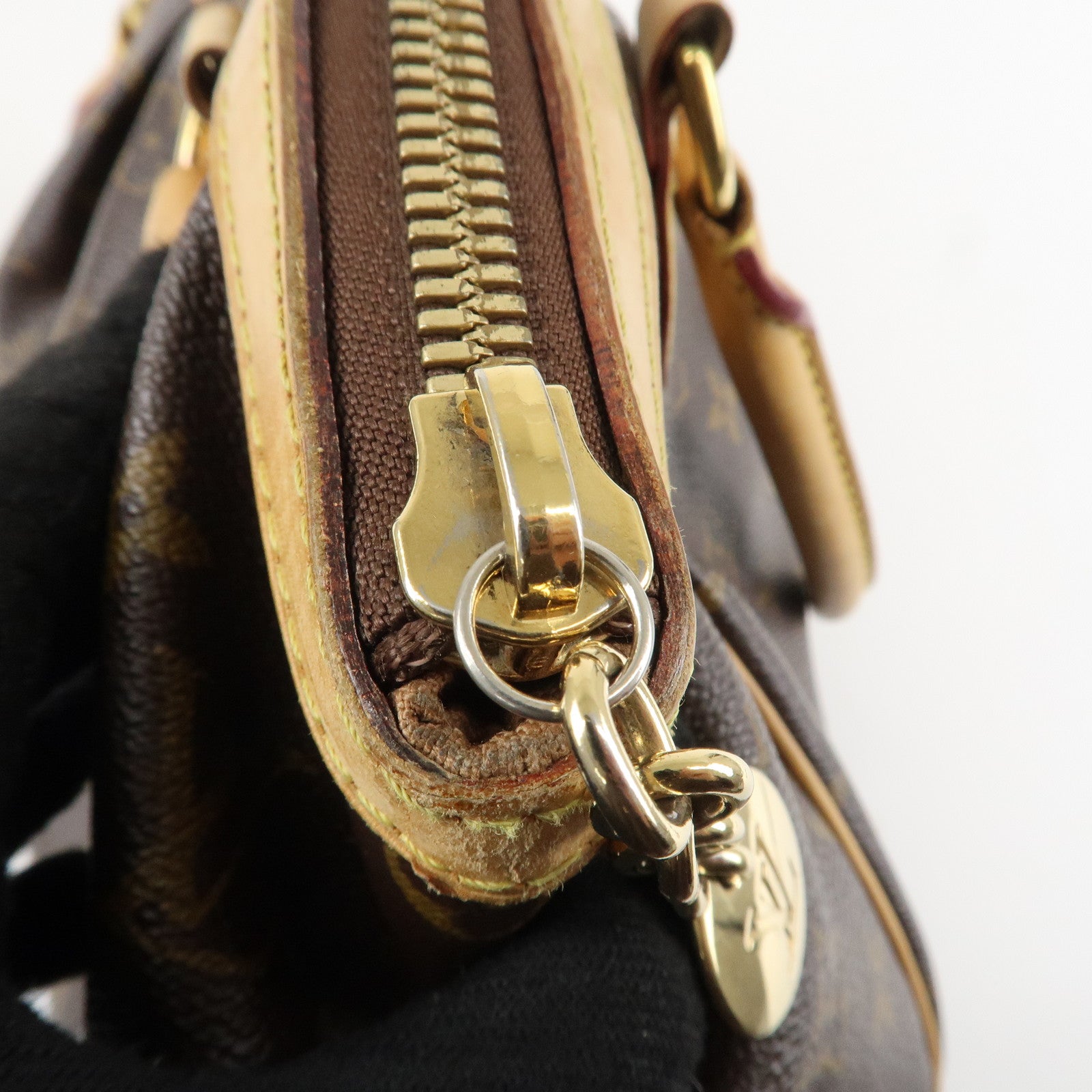 Louis Vuitton Monogram Canvas Tivoli PM Hand Bag Brown M40143 Used