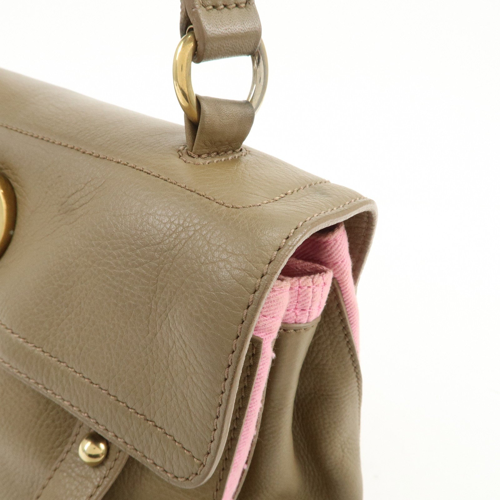 SAINT LAURENT PARIS Leather Muse Two 2Way Bag Hand Bag 368229