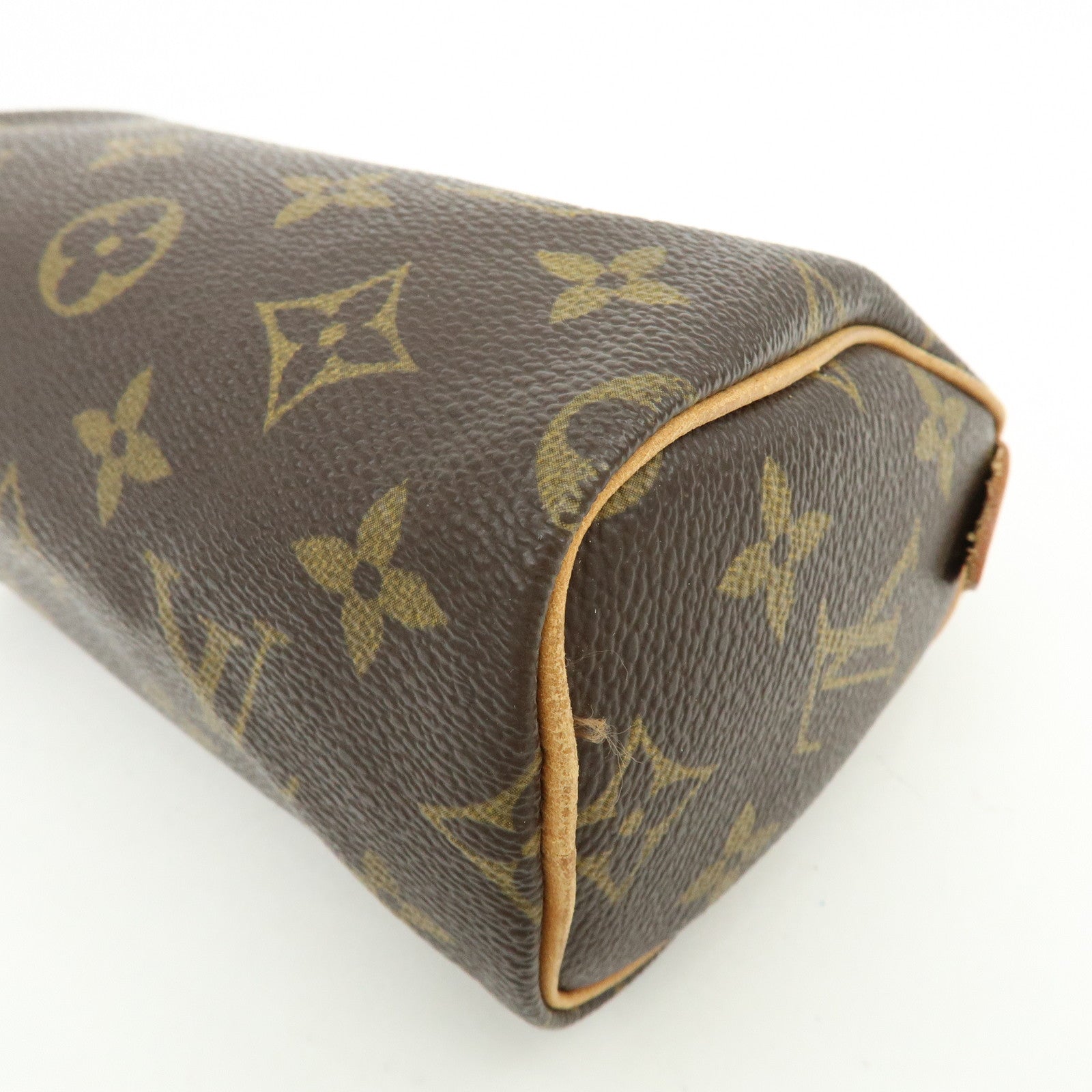 Louis Vuitton Monogram Mini Speedy Hand Bag Brown M41534