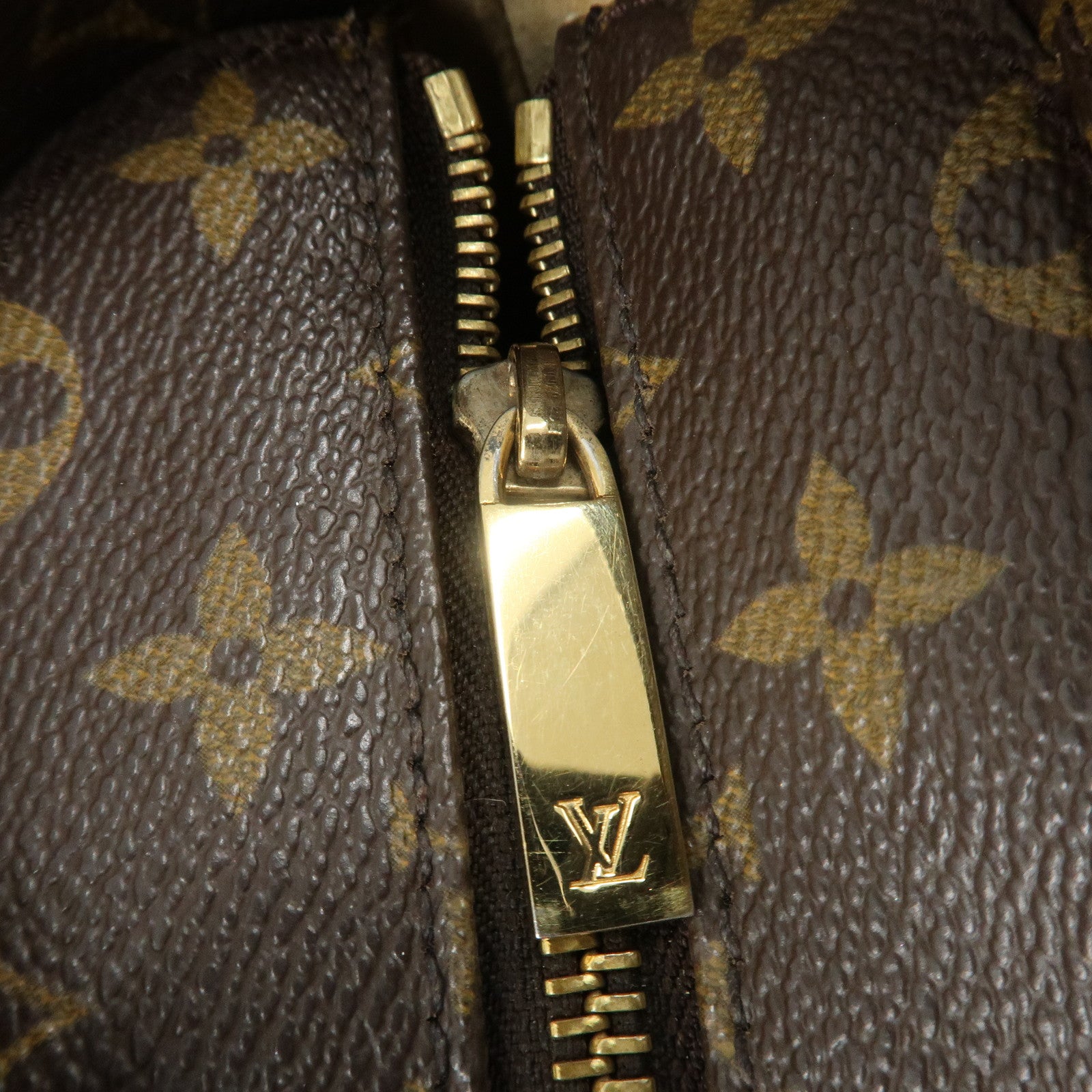 Louis Vuitton Monogram Luco Tote Bag Hand Bag Brown M51155 Used