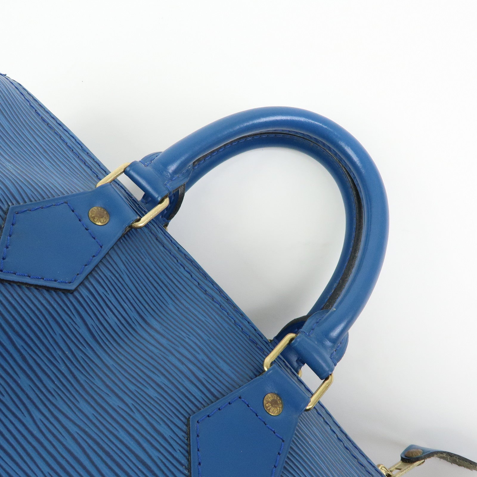 Louis Vuitton Epi Speedy 25 Hand Bag Boston Bag Toledo Blue M43015