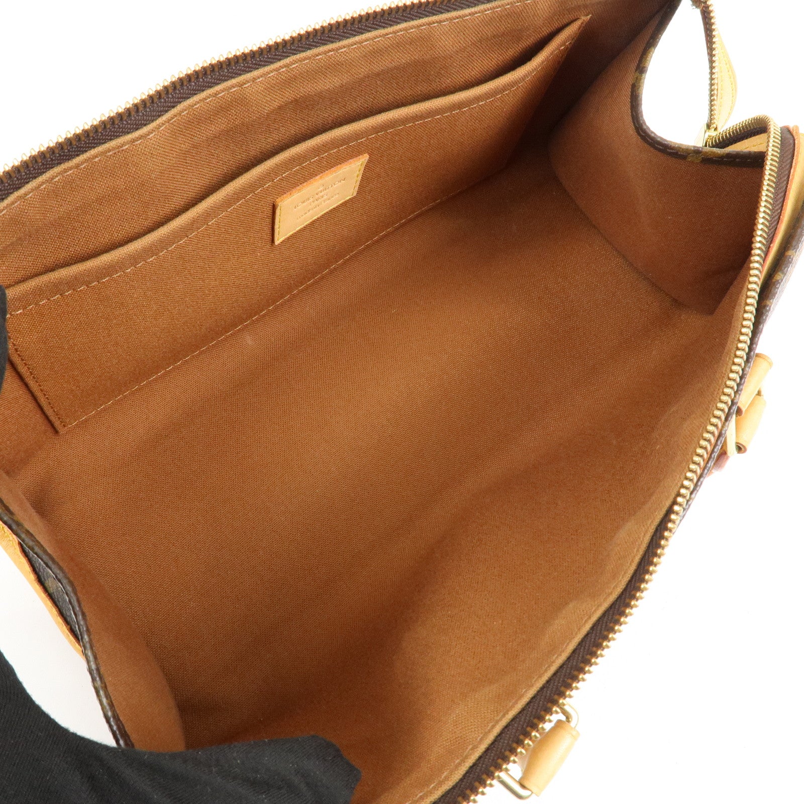 Louis Vuitton Monogram Popincourt Hand Bag Brown M40009