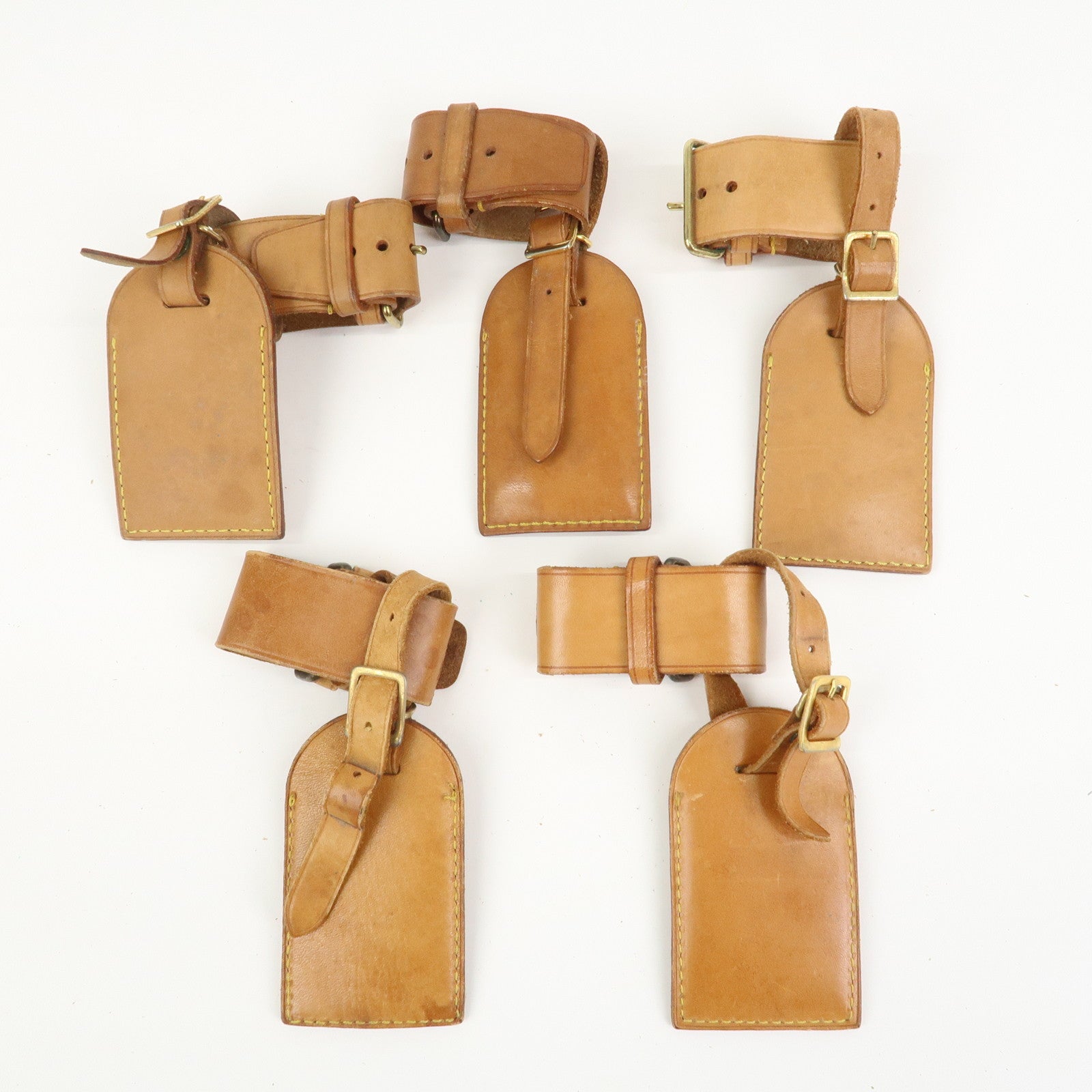 Louis Vuitton Set Of 20 Leather Name Tag & Poignet