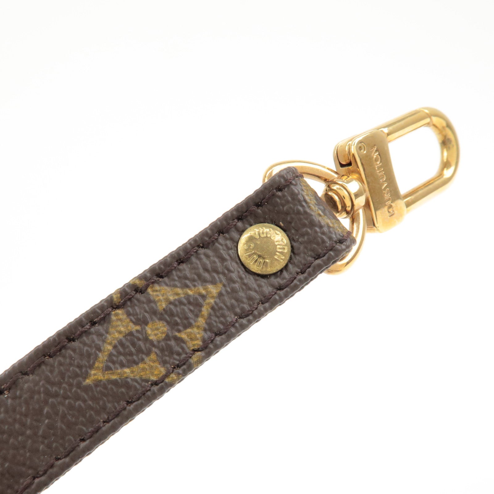 Louis Vuitton Monogram Canvas Shoulder Strap120cm Brown J75010 Used
