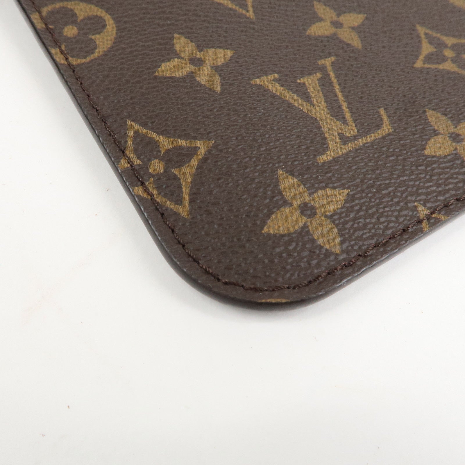 Louis Vuitton Monogram Pouch for Neverfull MM Brown Used