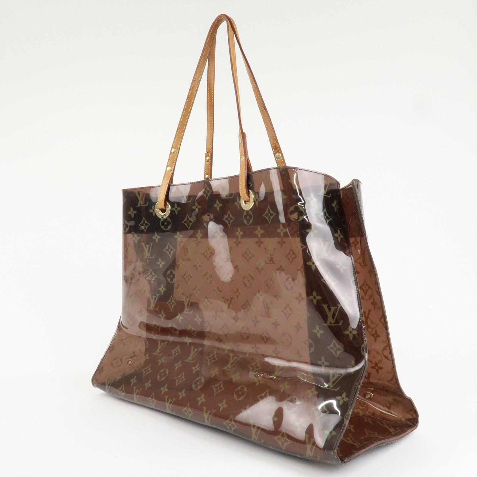 Louis Vuitton Monogram Vinyl Cabas Cruise Tote Bag Brown M50500 Used