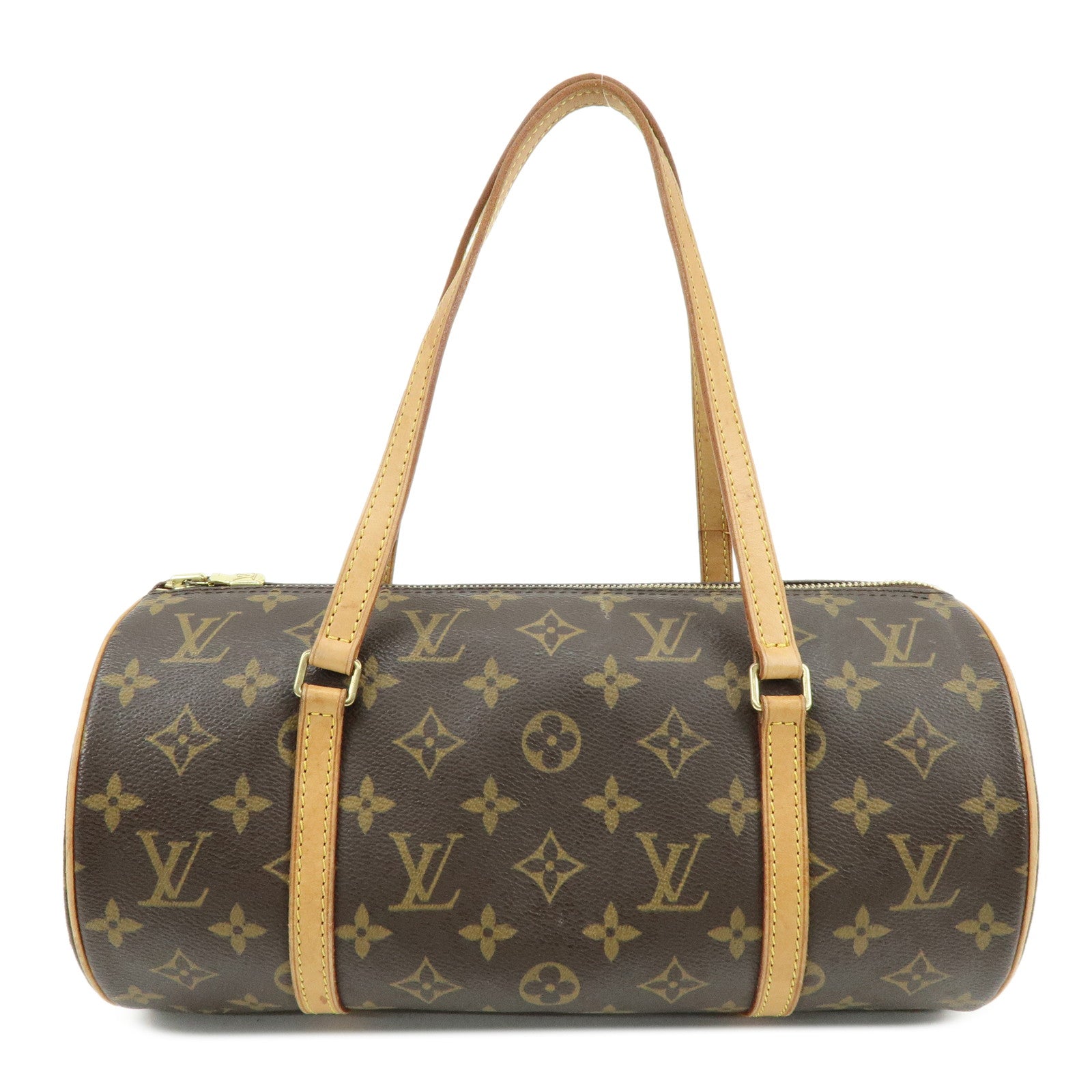 Louis Vuitton Monogram Papillon 30 Hand Bag Brown M51385