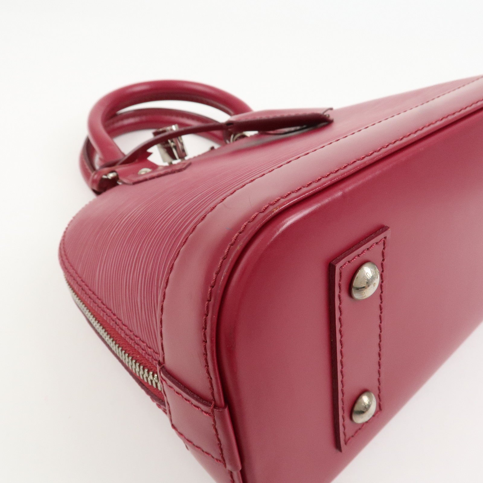 Louis Vuitton Epi Alma BB Hand Bag Shoulder Bag Fuchsia M40851