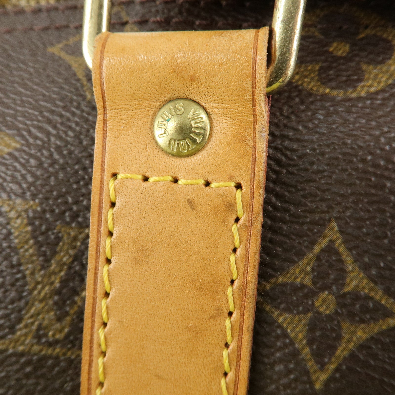 Louis Vuitton Monogram Keep All 45 Boston Bag Brown M41428 Used