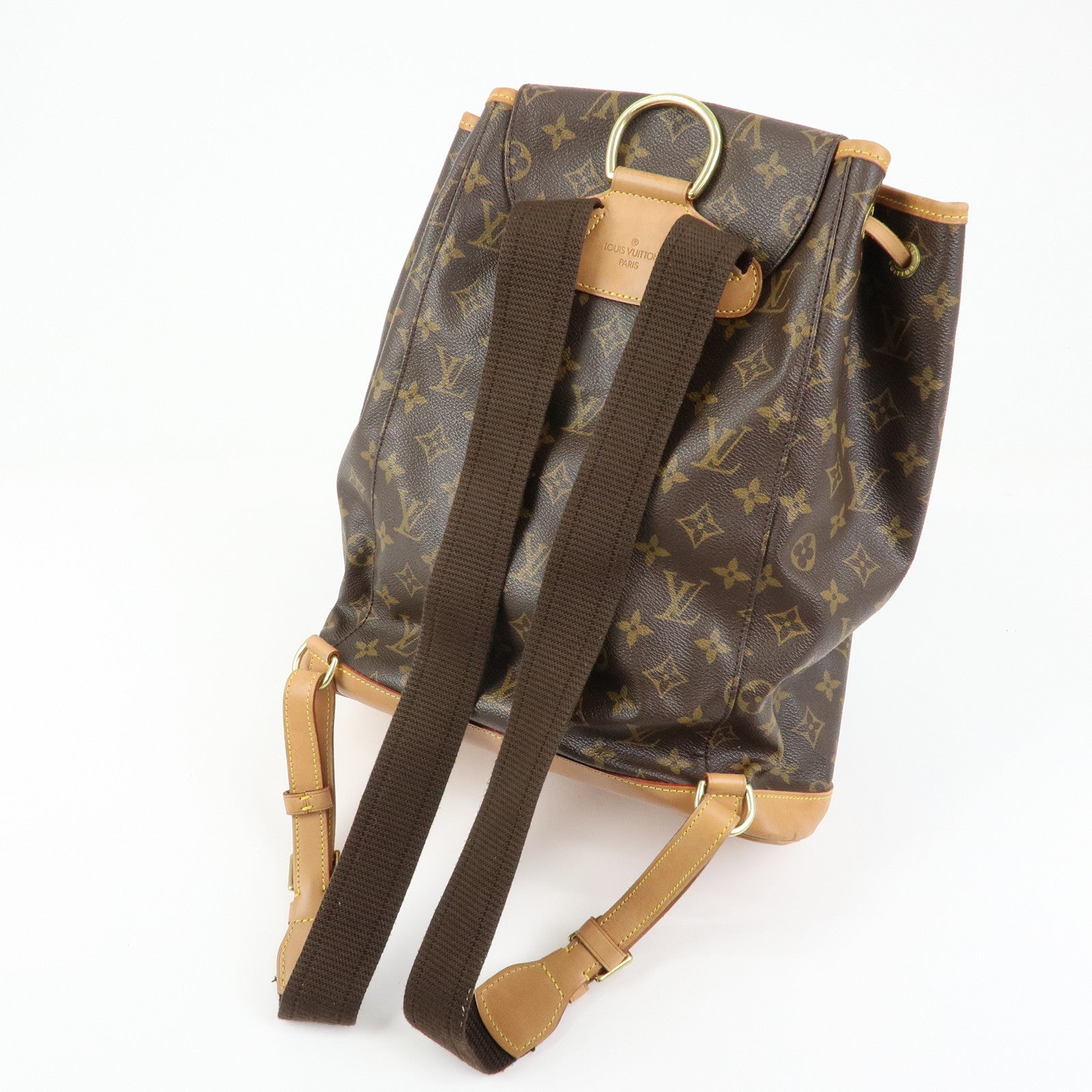 Louis Vuitton Monogram Montsouris GM Backpack Rucksack Brown M51135