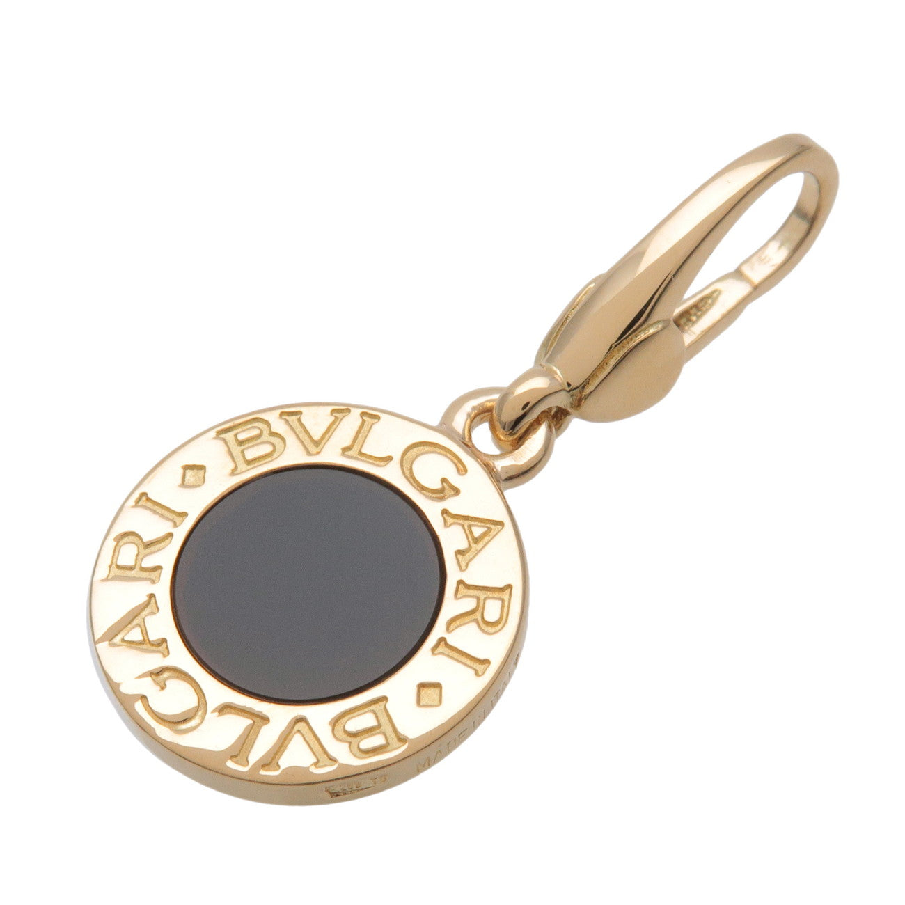 BVLGARI Bvlgari Bvlgari Onyx Pendant Top Charm K18 Yellow Gold Used