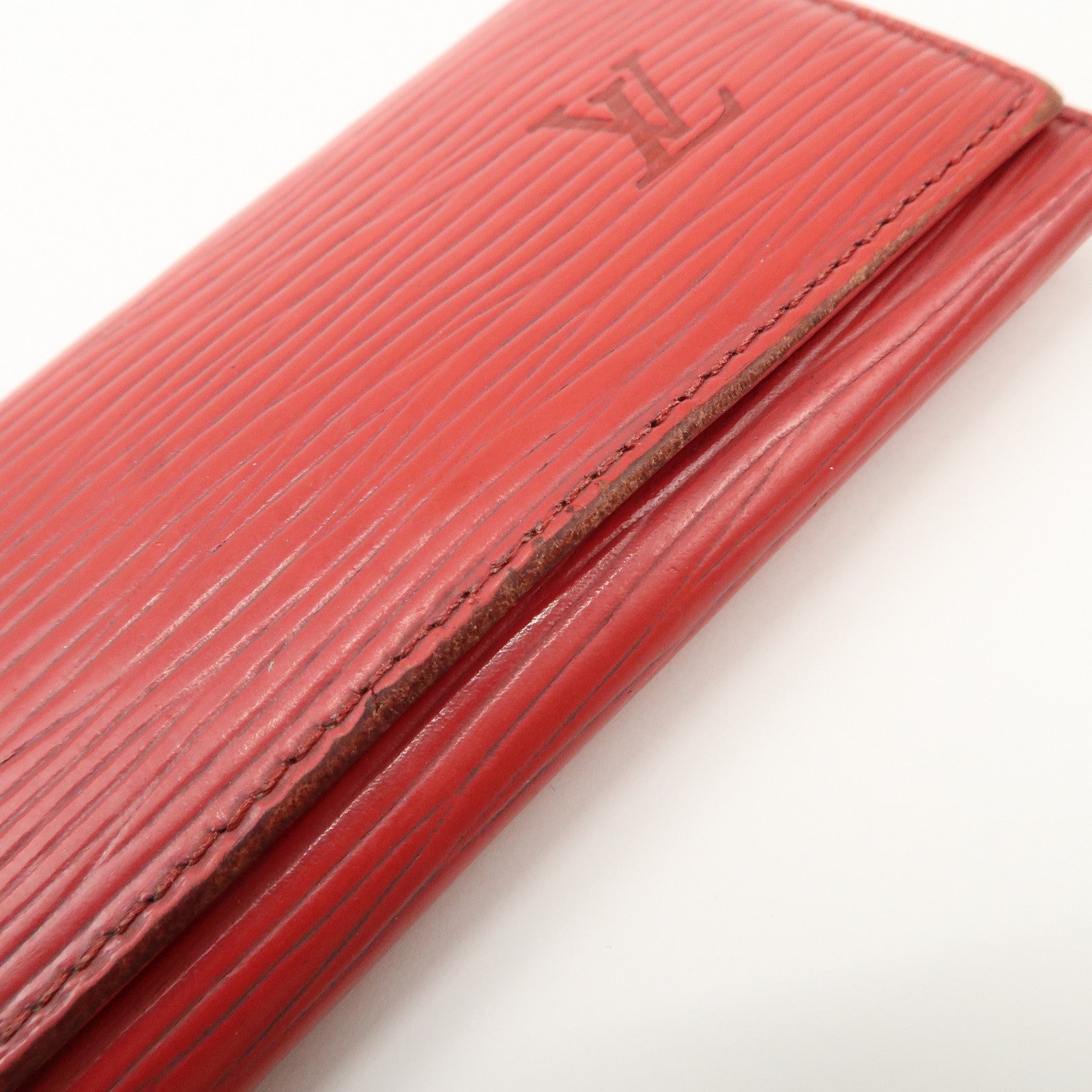 Louis Vuitton Monogram Epi Set of 3 Multicles 4 Key Case Blue Red Used