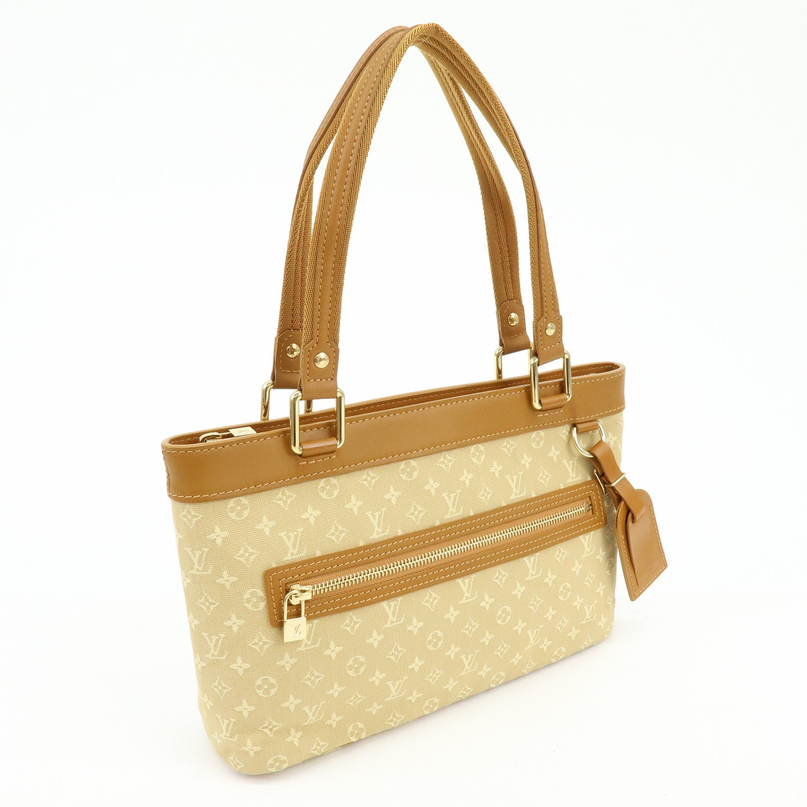 Louis Vuitton Monogram Mini Lucille PM Hand Bag Beige M92684