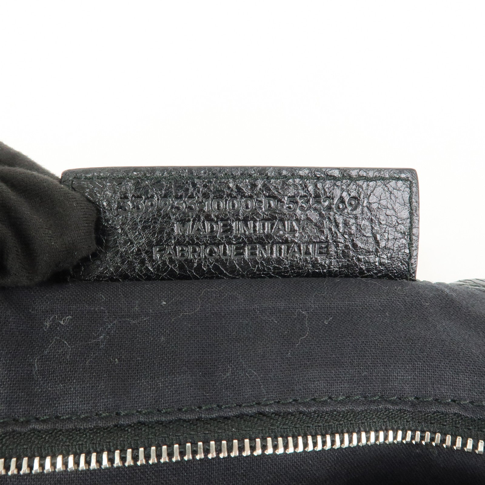 BALENCIAGA Exclusive Line Leather Black 339933