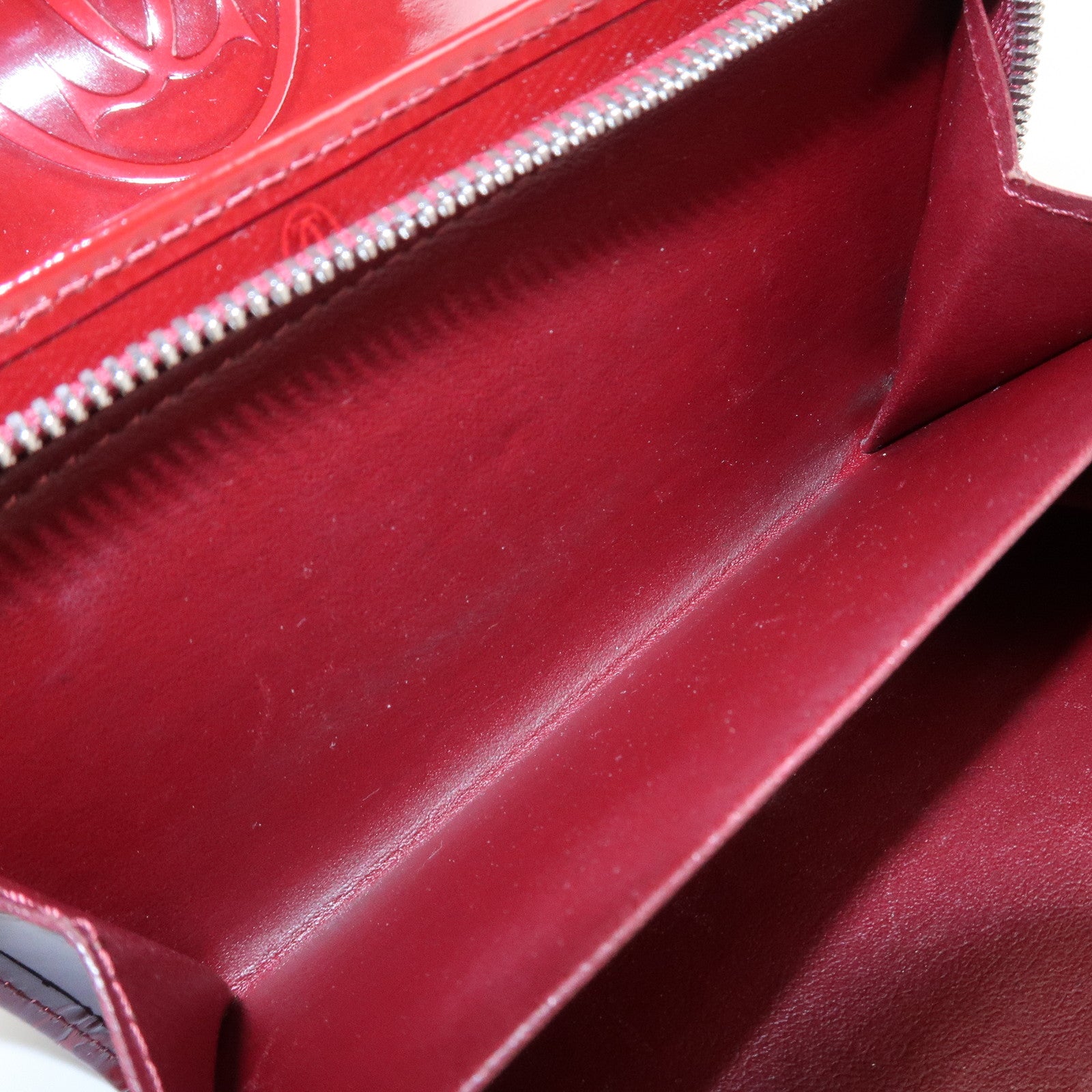 Cartier Happy Birthday Leather Compact Wallet Bordeaux