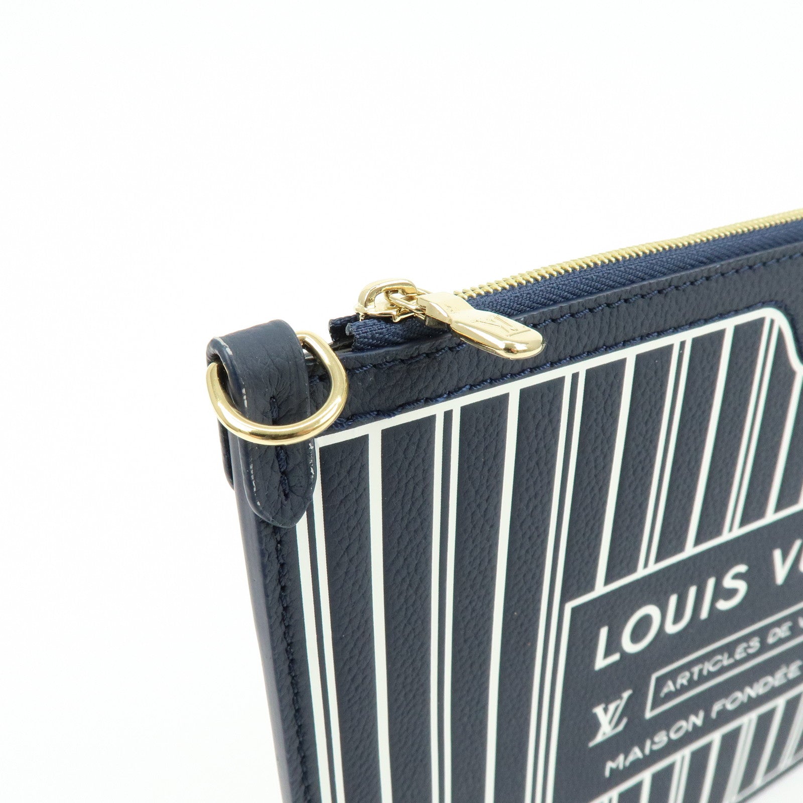 Louis Vuitton Monogram Grain Leather Pouch for Neverfull MM M14994