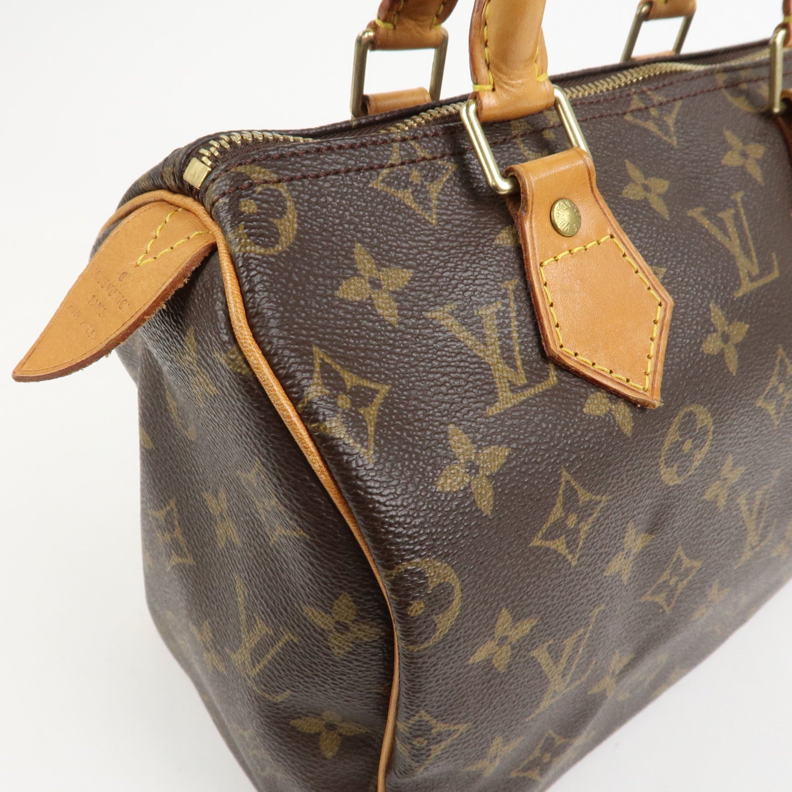 Louis Vuitton Monogram Speedy 25 Boston Bag Hand Bag Brown M41528