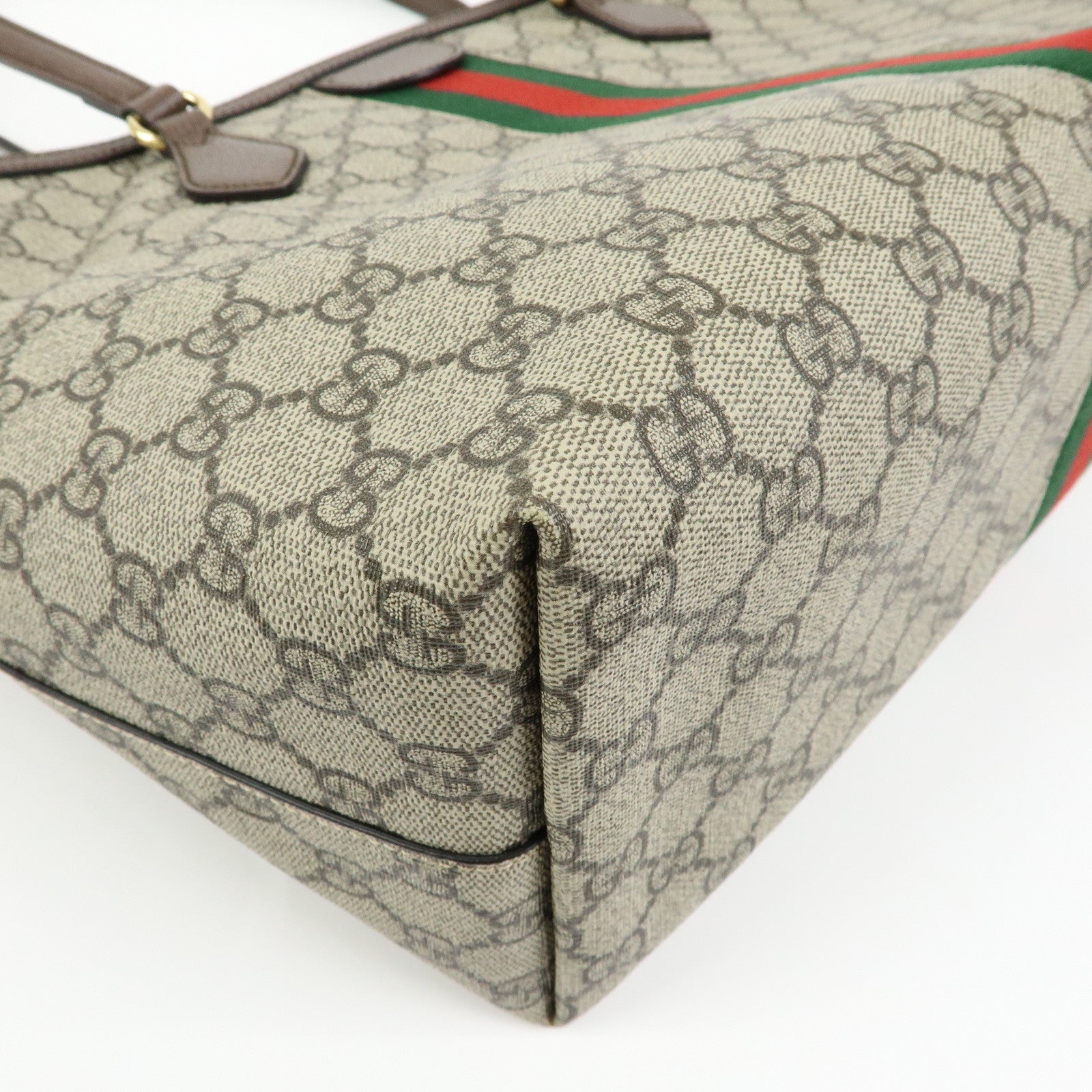 GUCCI Ophidia Sherry GG Supreme Leather Medium Tote Bag 631685
