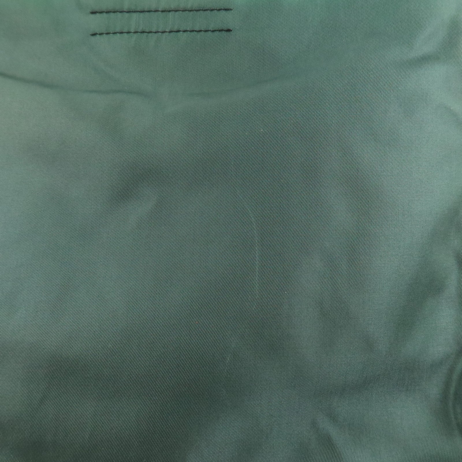 PRADA Triangle Logo Nylon Leather Tote Bag Green