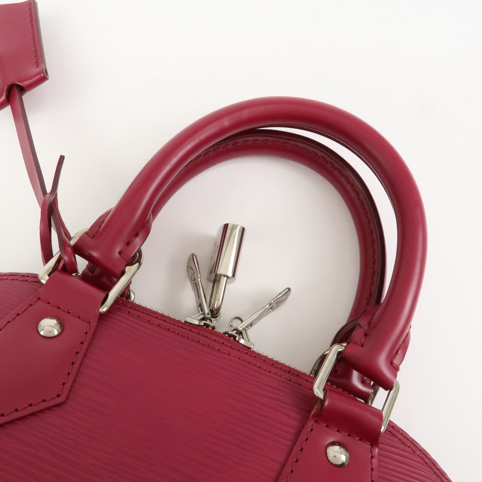 Louis Vuitton Epi Alma BB Hand Bag Shoulder Bag Fuchsia M40851